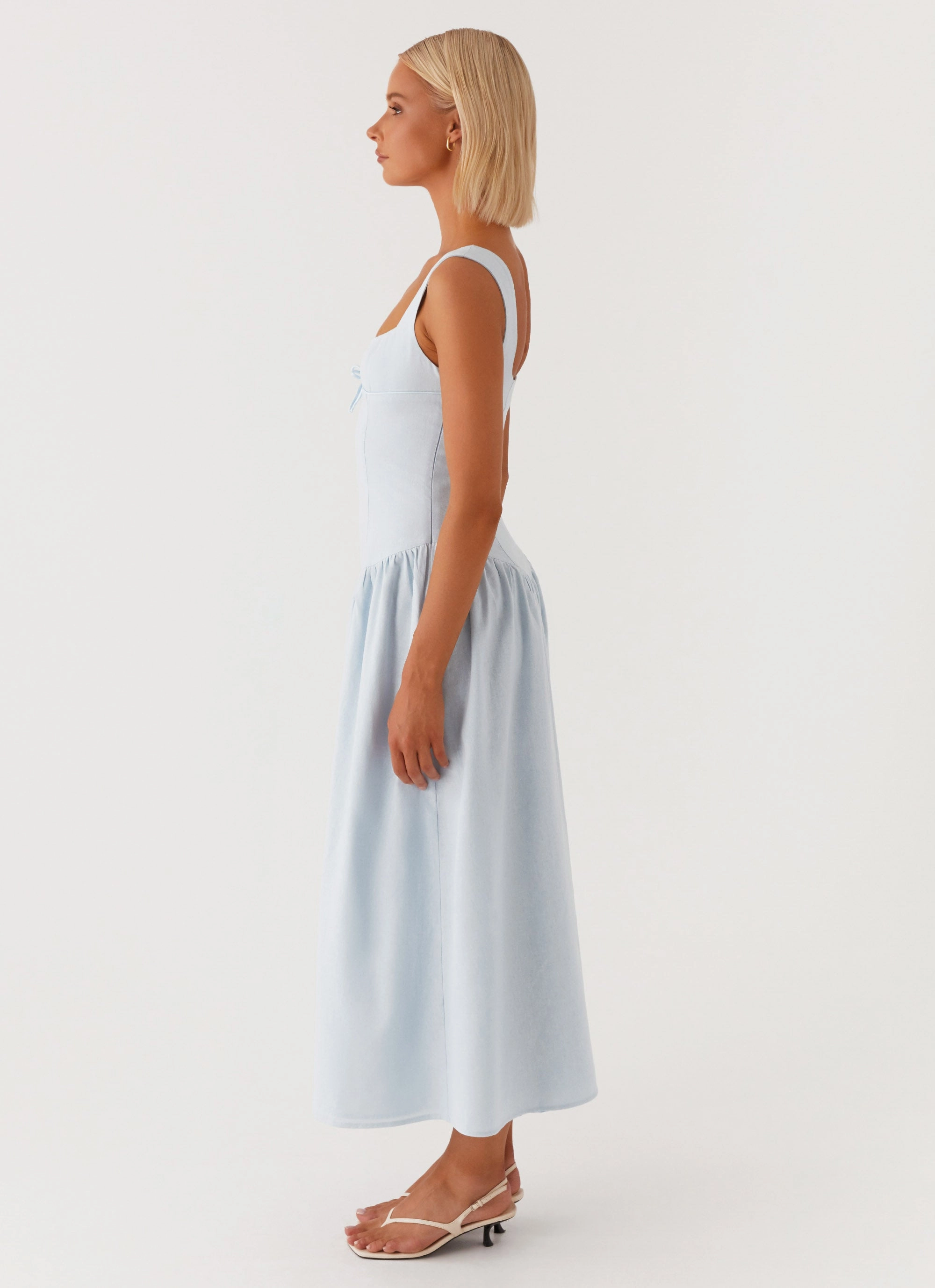 Date-Night Suzie Midi Dress - Blue