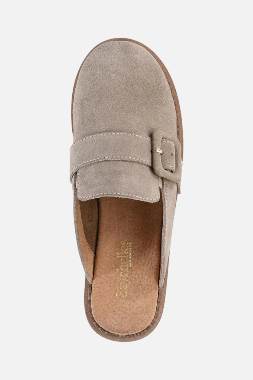 Anatomical Toe Ridge Leather Seychelles Come Together in Suede Sand