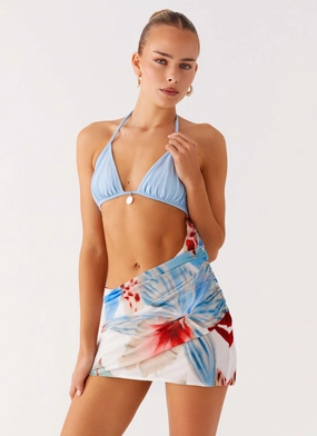 Acapulco Shell Mini Dress - Deep Sea Bloom Occasion Wear