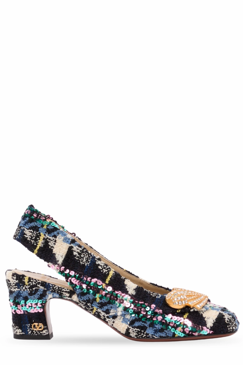 Adamantine Slingback Pumps Bridal Flats and Heels Soft Finish