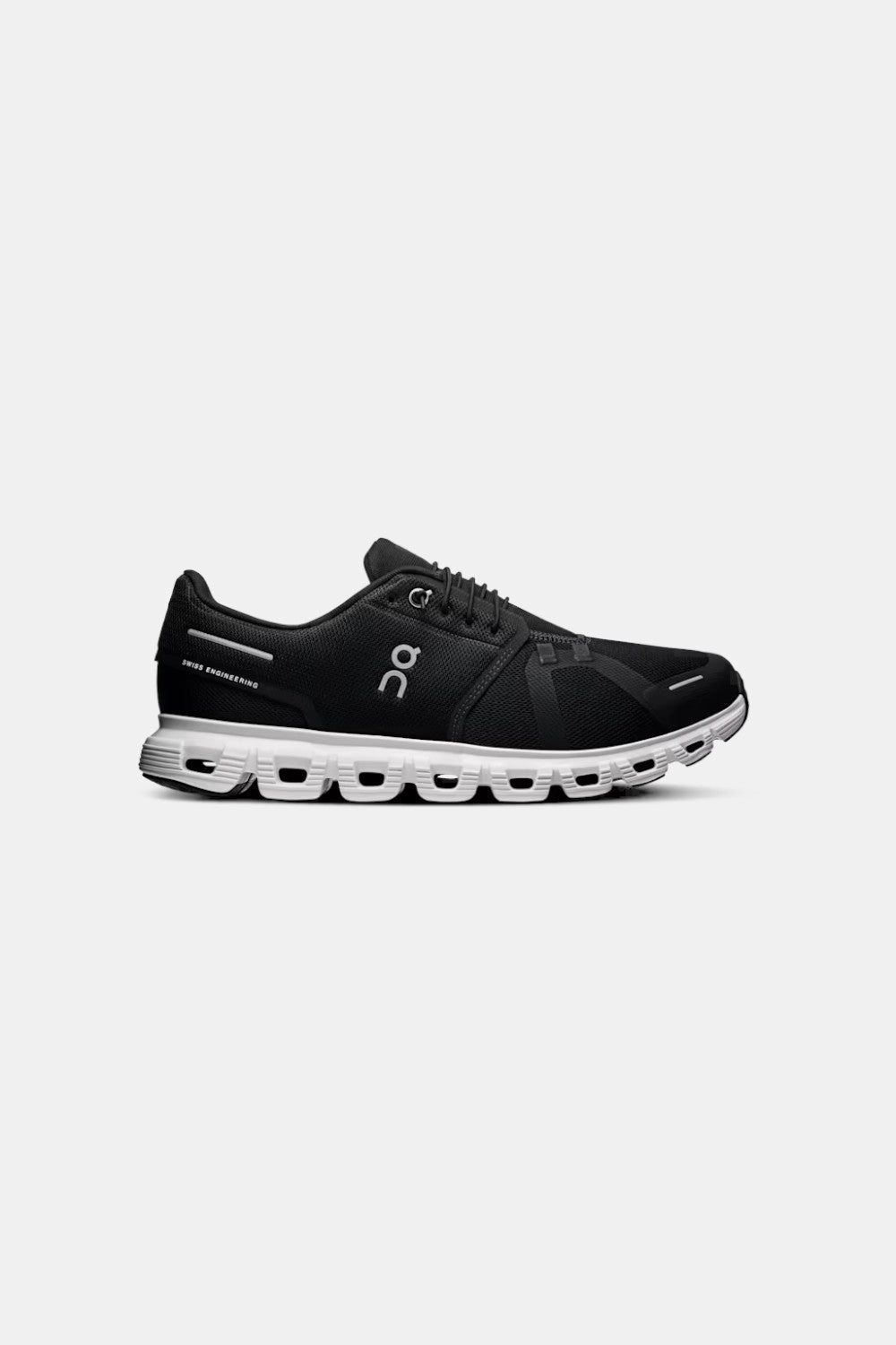 Power Move On Running Men's Cloud 6 in Black & White