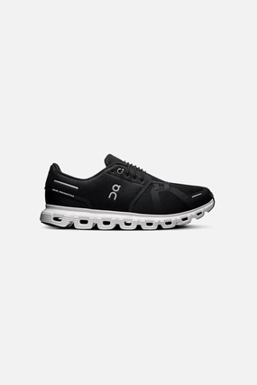 Power Move On Running Men's Cloud 6 in Black & White