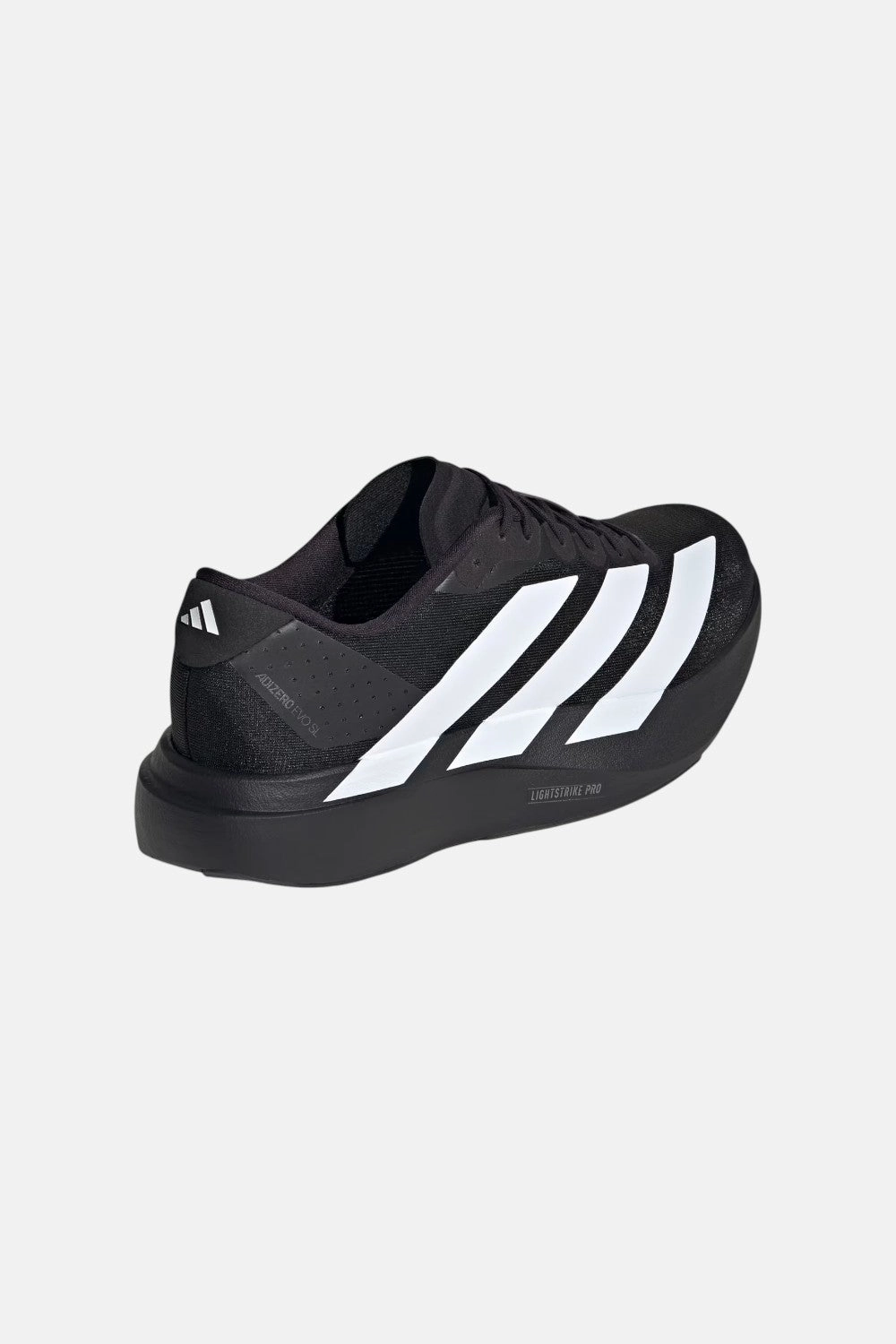 Antibacterial Padded Support Adidas Adizero EVO SL Shoes in Core Black / Cloud White / Core Black