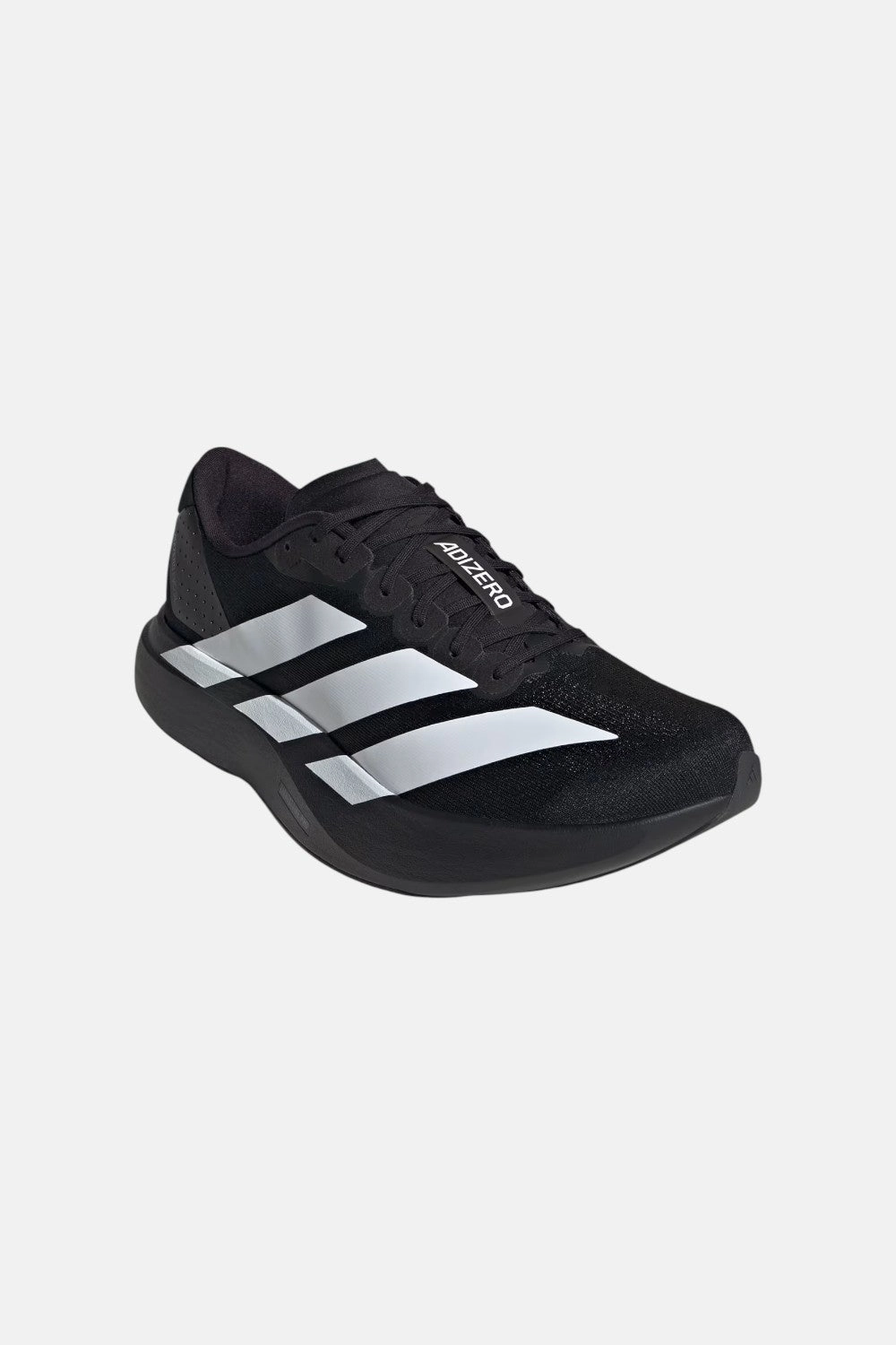 Adidas Adizero EVO SL Shoes in Core Black / Cloud White / Core Black Core Design Stretch Comfort