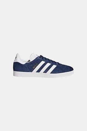 Structured performance Adidas Gazelle Shoes in Collegiate Navy & White