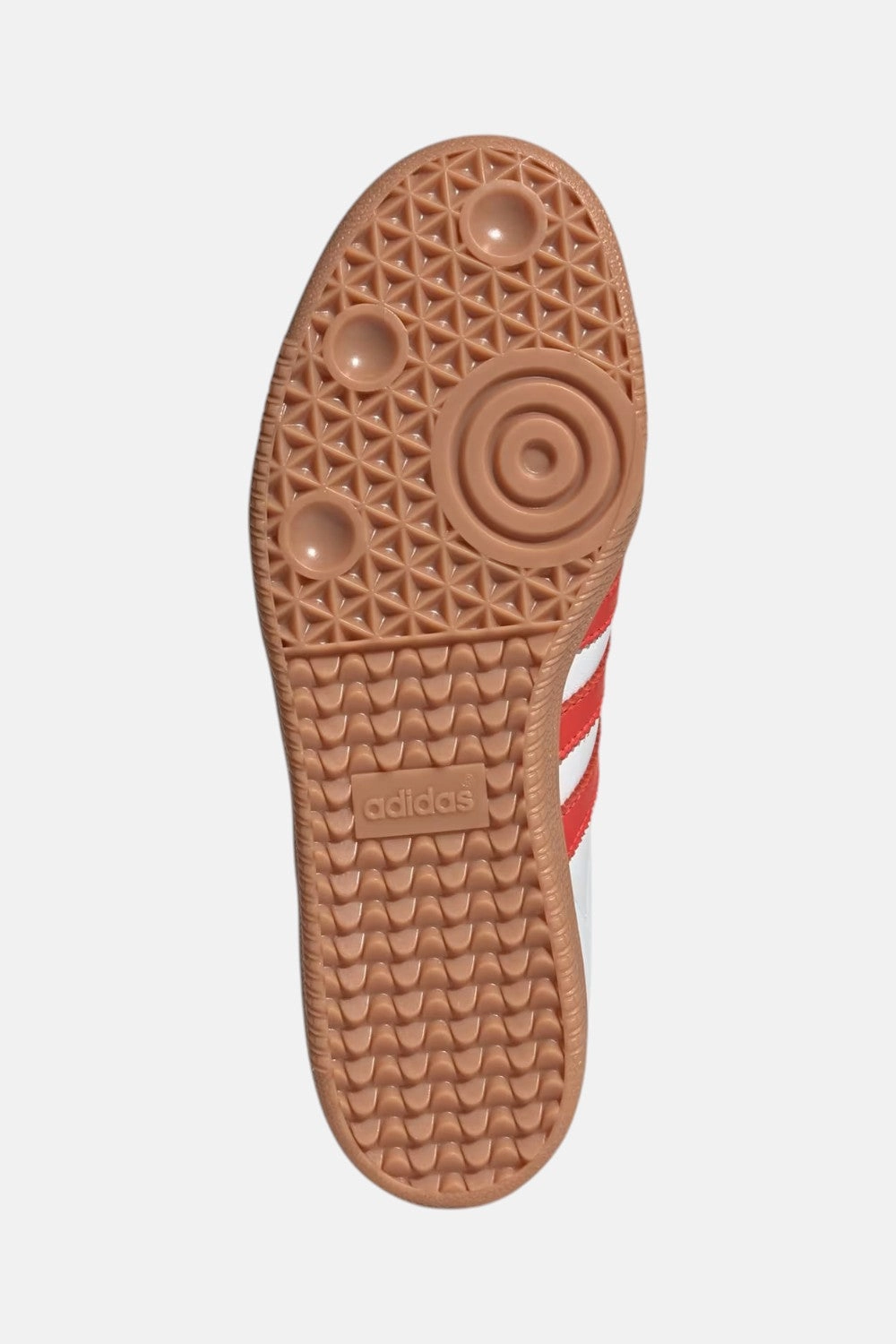 Gym-Friendly Lightweight Frame Adidas Samba OG Shoes in Cloud White, Solar Red & Off-White