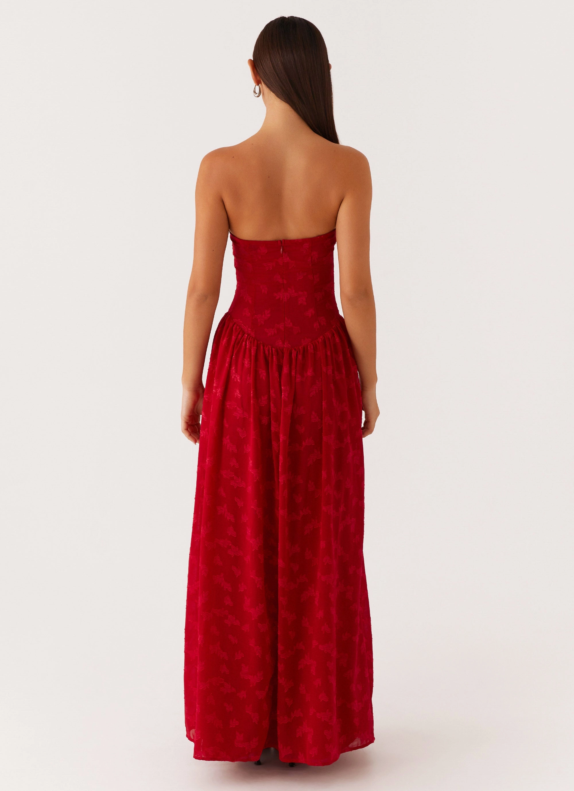Workwear Comfort Quick Glam Adira Maxi Dress - Red
