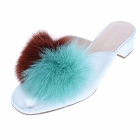 Beach Comfort Sandals Heel Strap Lulu Womens Slide Block Heel Mules