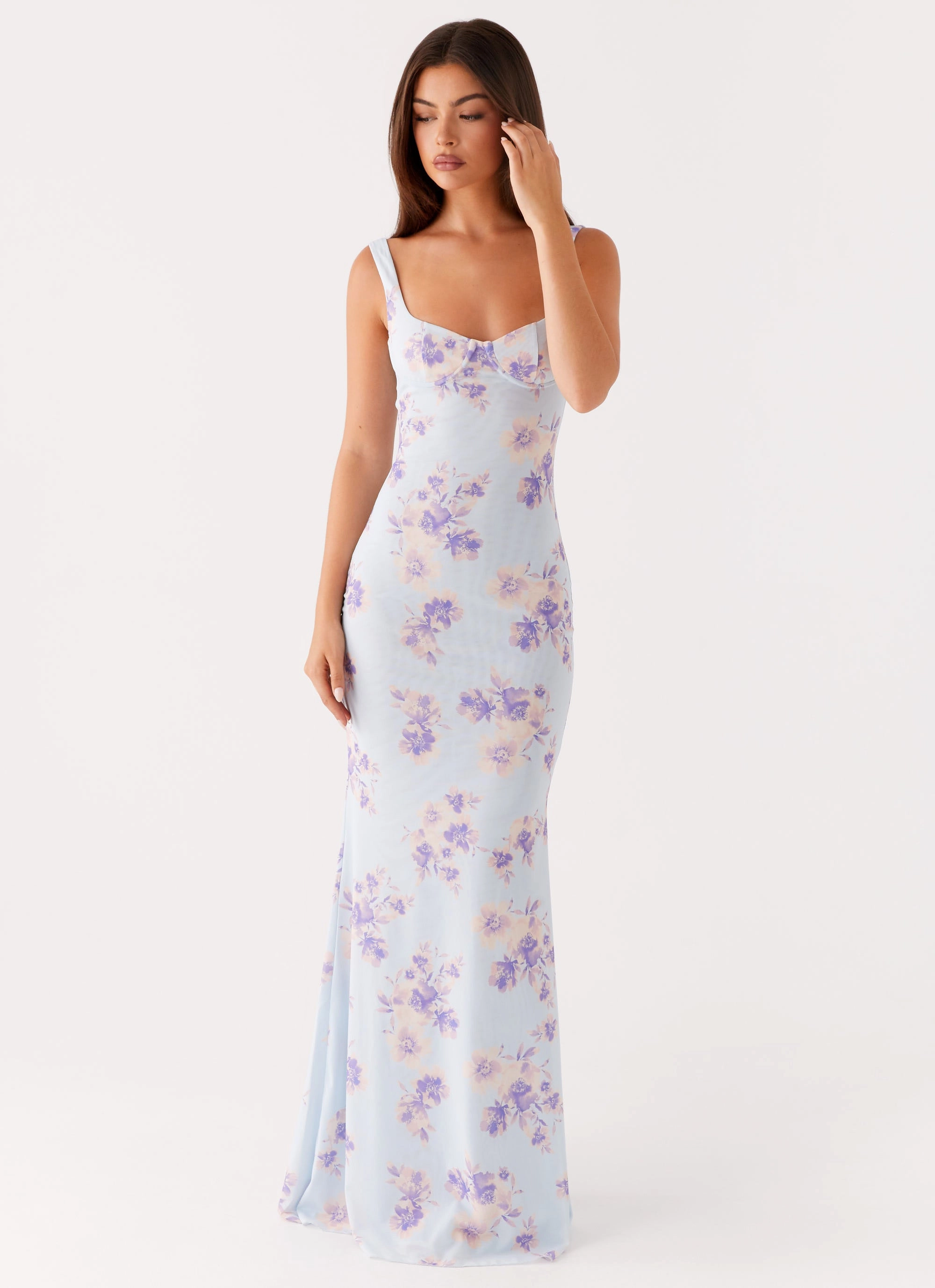 Smooth Lines Sophisticated Comfort Charity Maxi Dress - Print