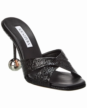 Multi Surface Aquazzura Darling 95 Leather Mule