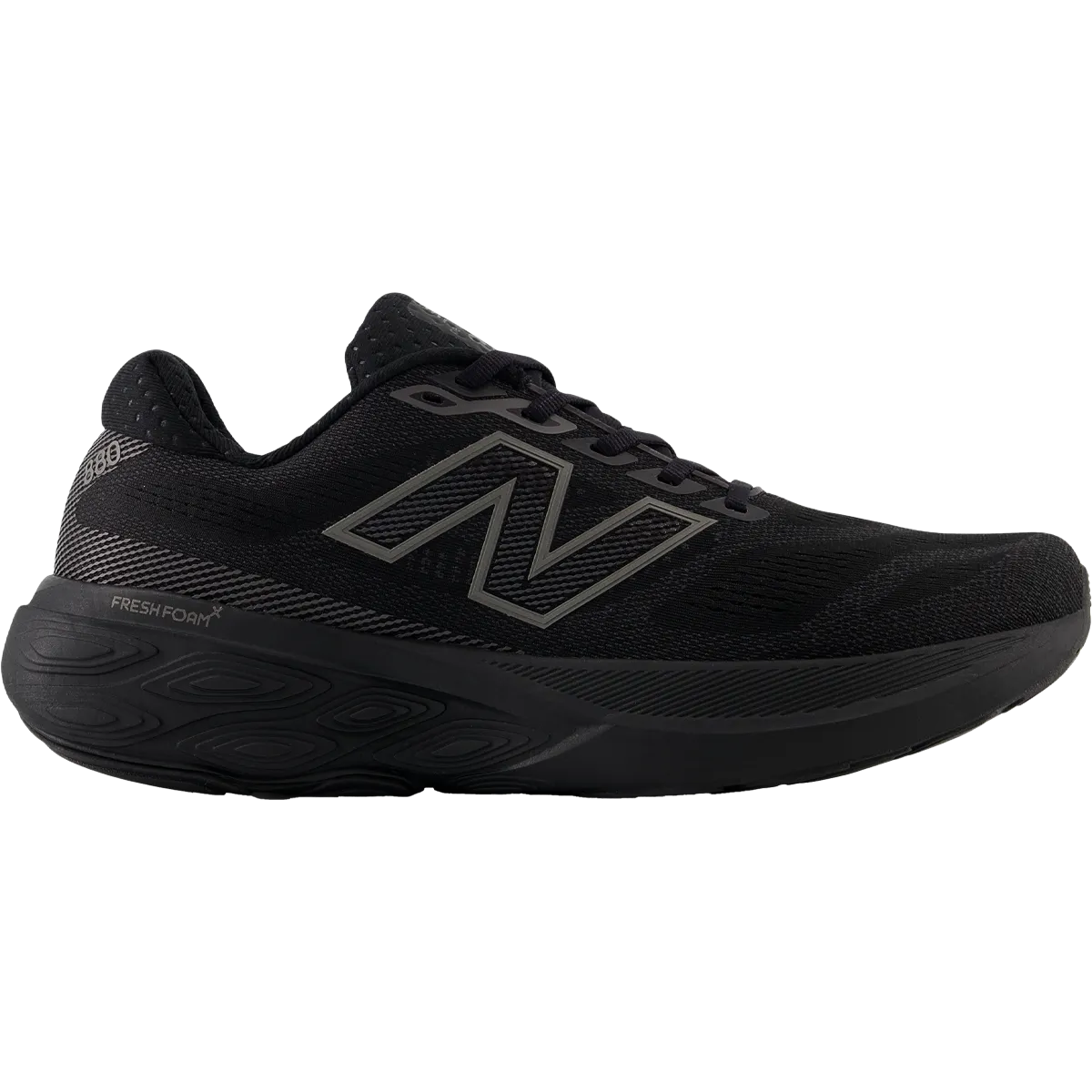 Men's Fresh Foam 880 v15 Hydraulic Ventilation System running in a sidewalk area shoes