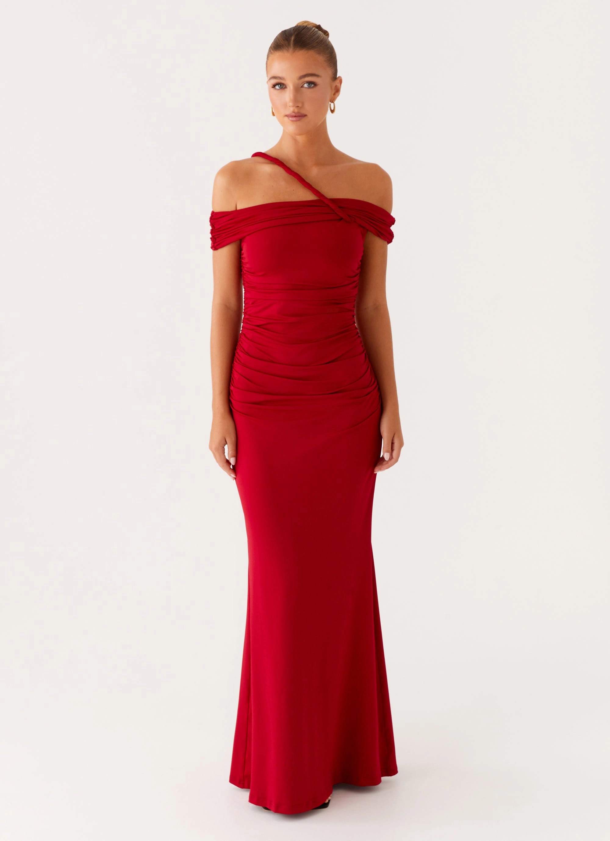 After This Maxi Dress - Raspberry Smart Fabric Flattering Style Fit