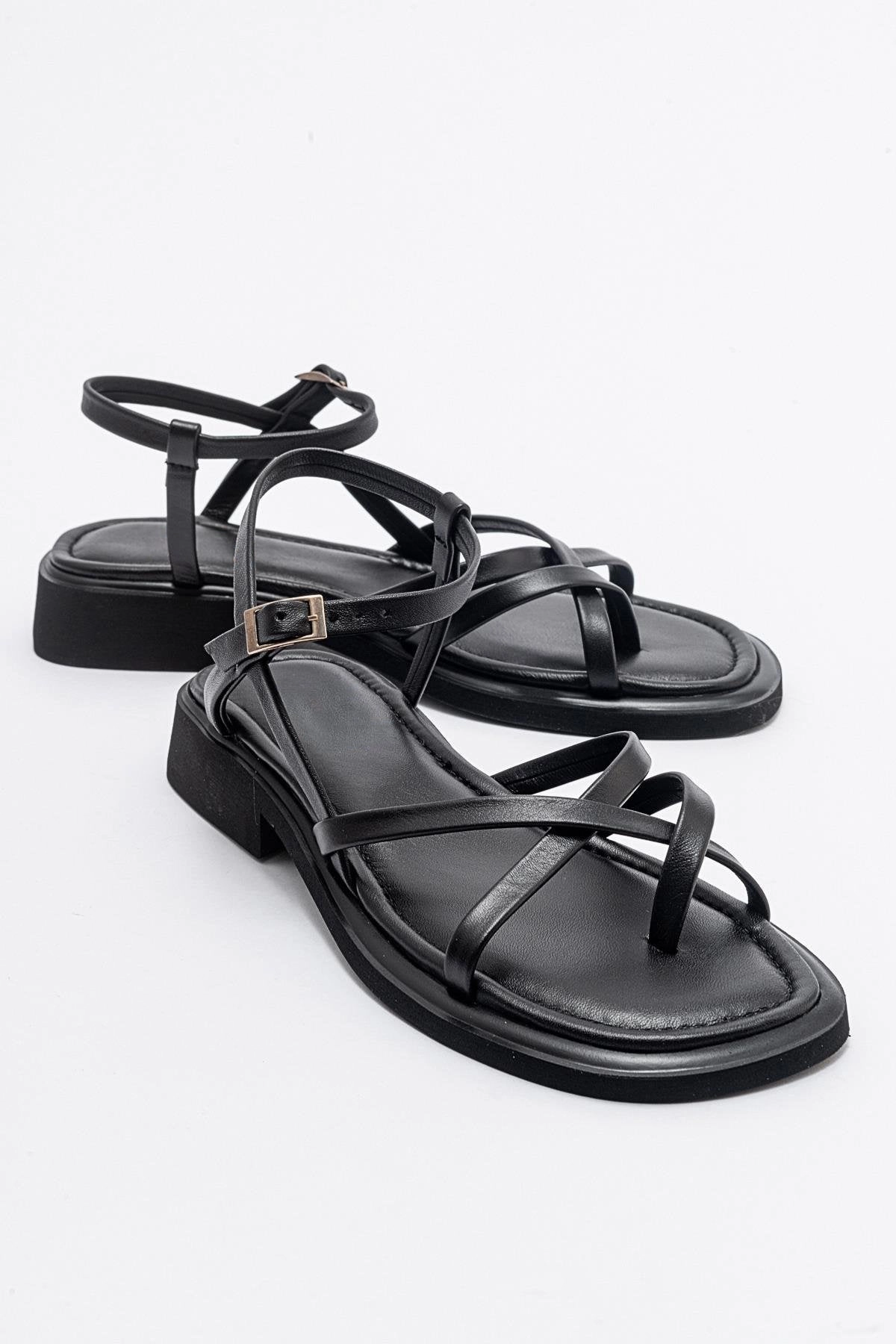 High   Quality Flat Antas Strappy Leather Flat Sandals (Women)
