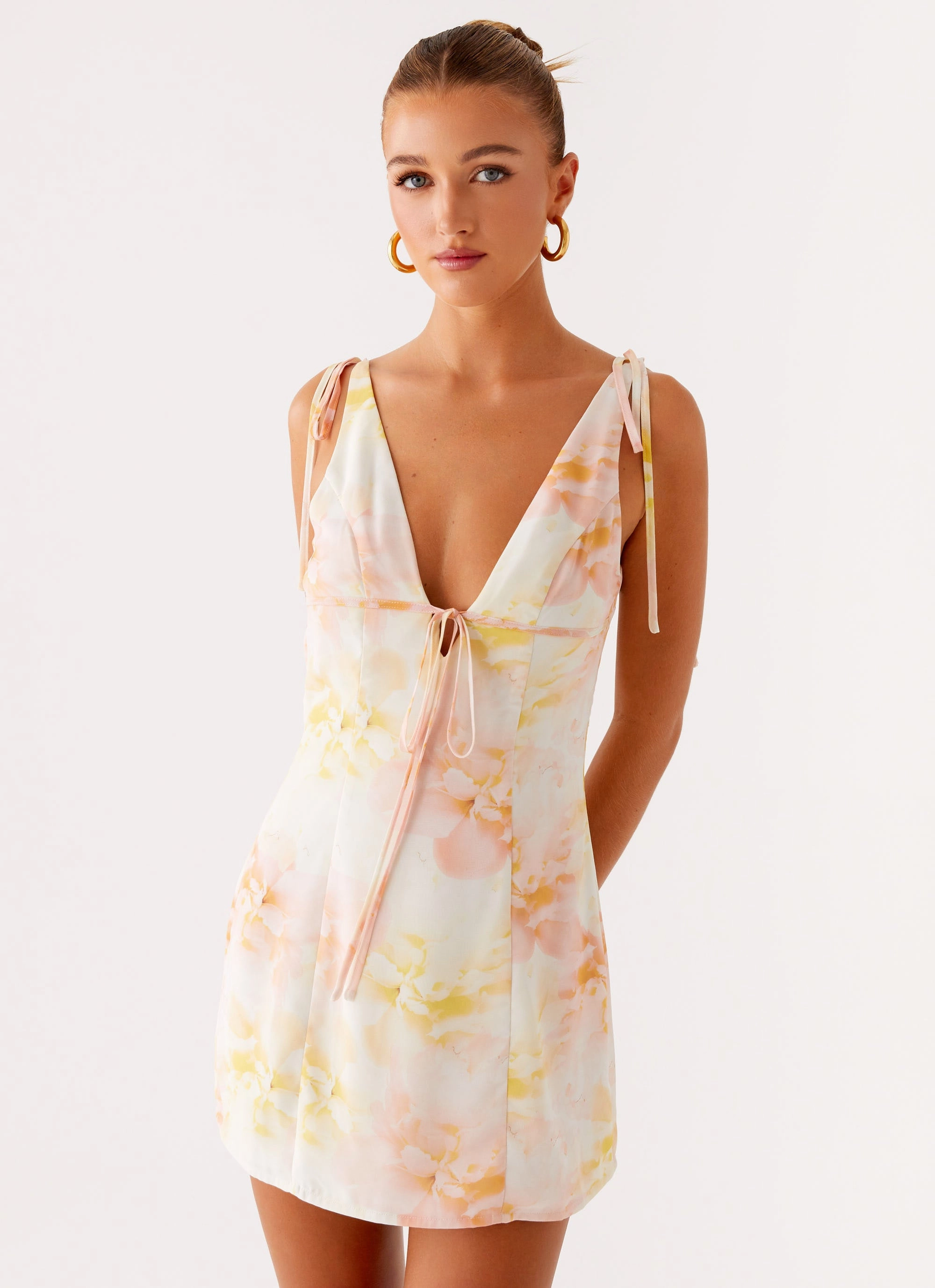 Alden Mini Dress - Floral Print Mid Season