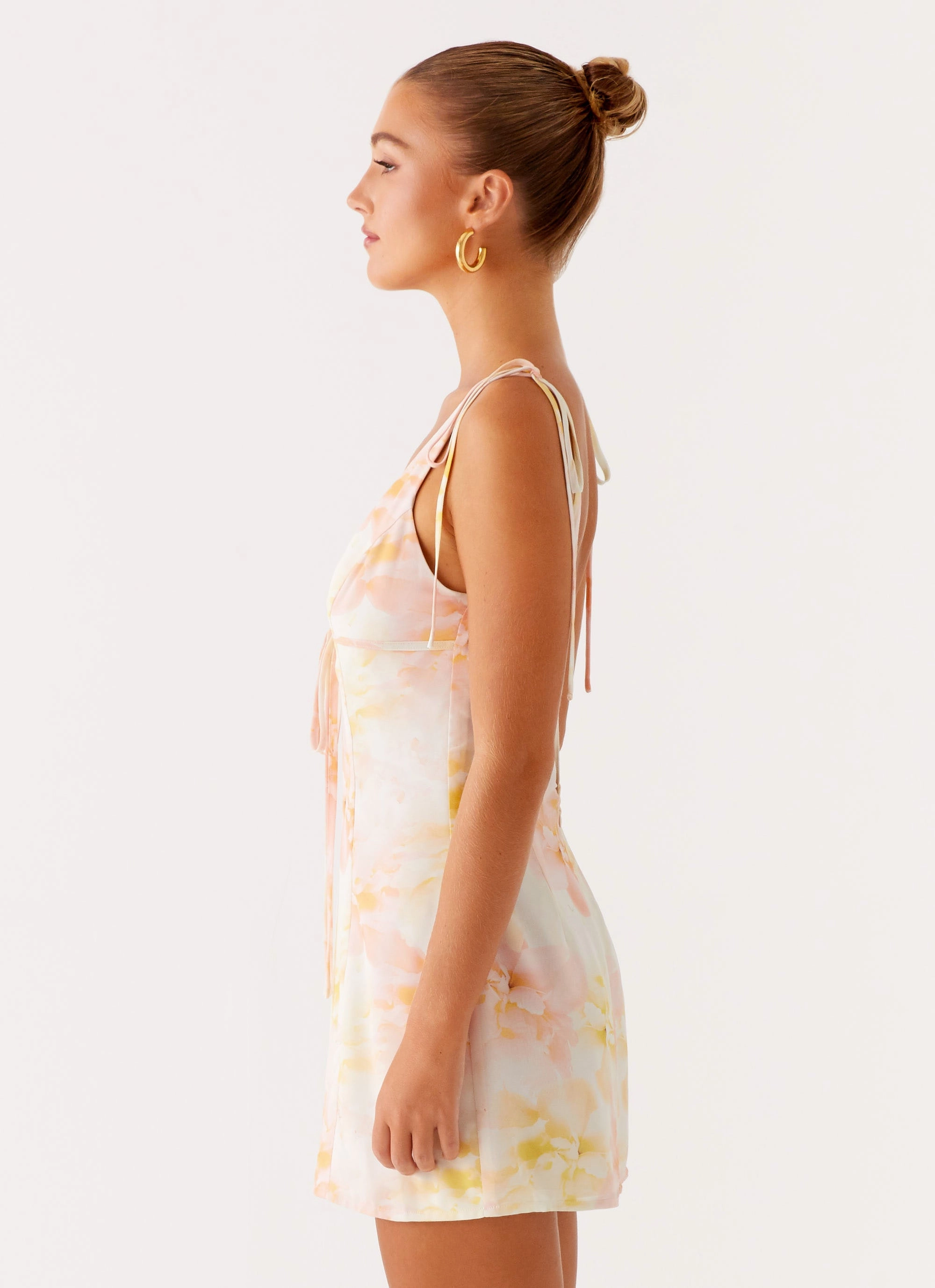 Quick Elegance Movement Friendly Alden Mini Dress - Floral Print