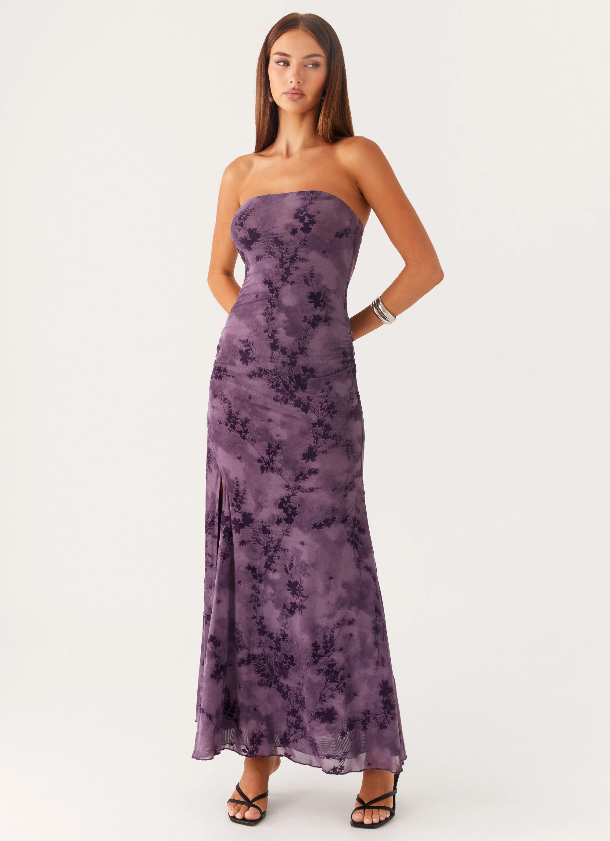 Alexandrite Midi Dress - Purple Minimalist Layering Bold Movement