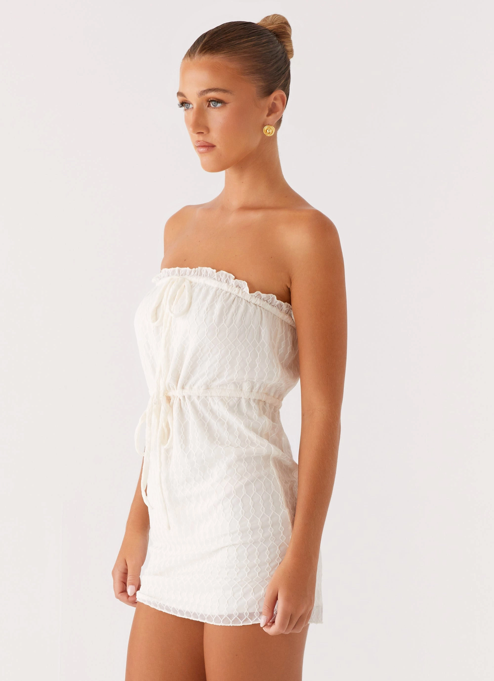 Pure Lines Tailored Fit Alina Mini Dress - Ivory