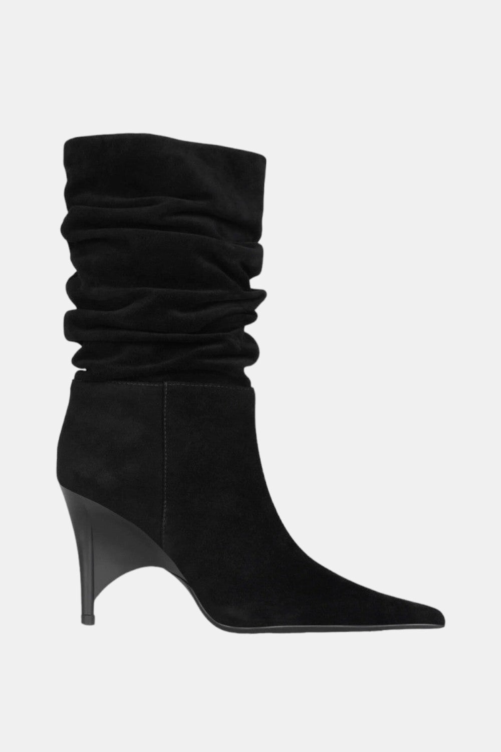 Jeffrey Campbell Opponent Slouch Boot in Black Torsional Stability