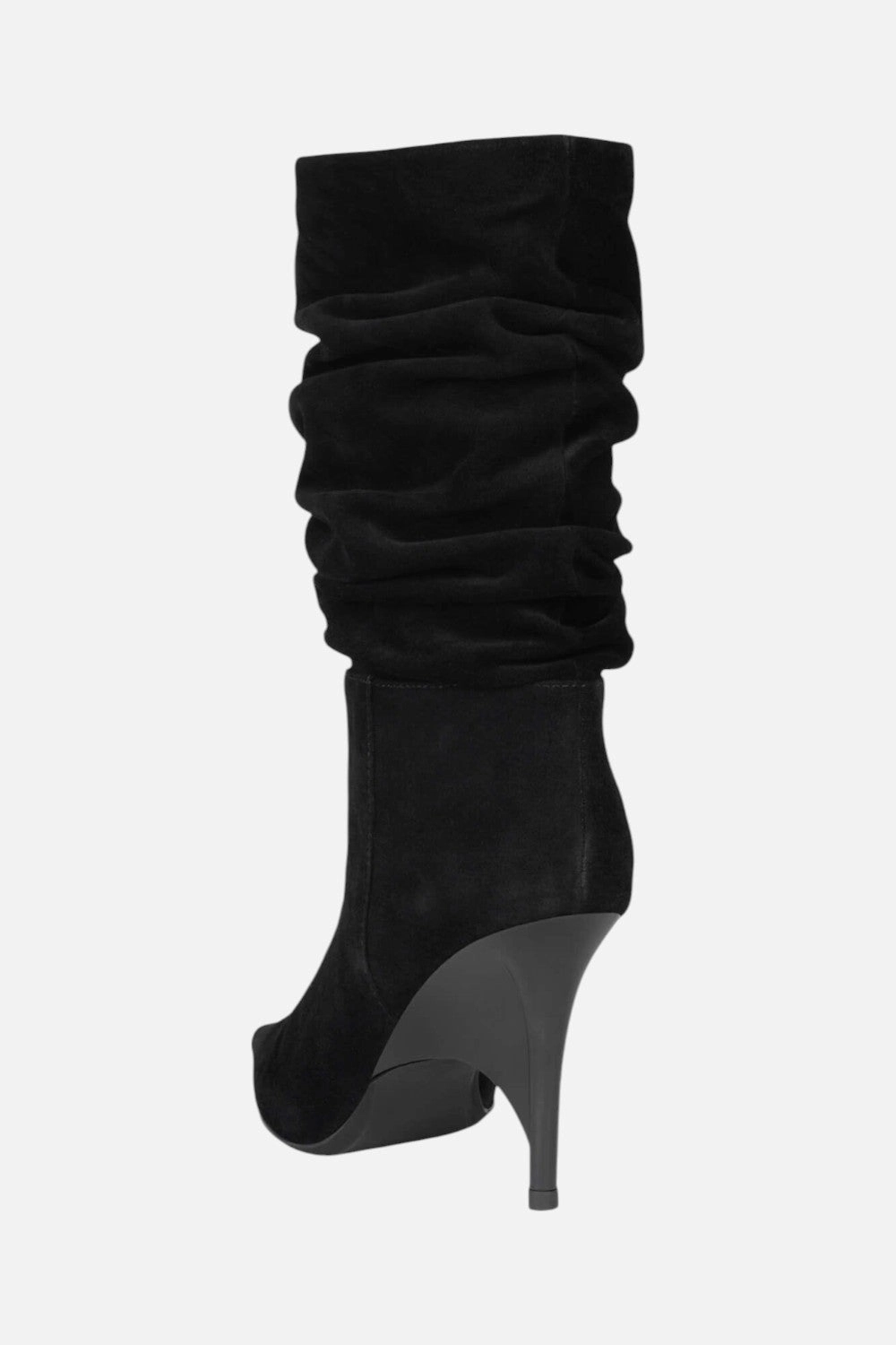 Jeffrey Campbell Opponent Slouch Boot in Black Cowgirl Vibe Cushioned Step All Day Worker