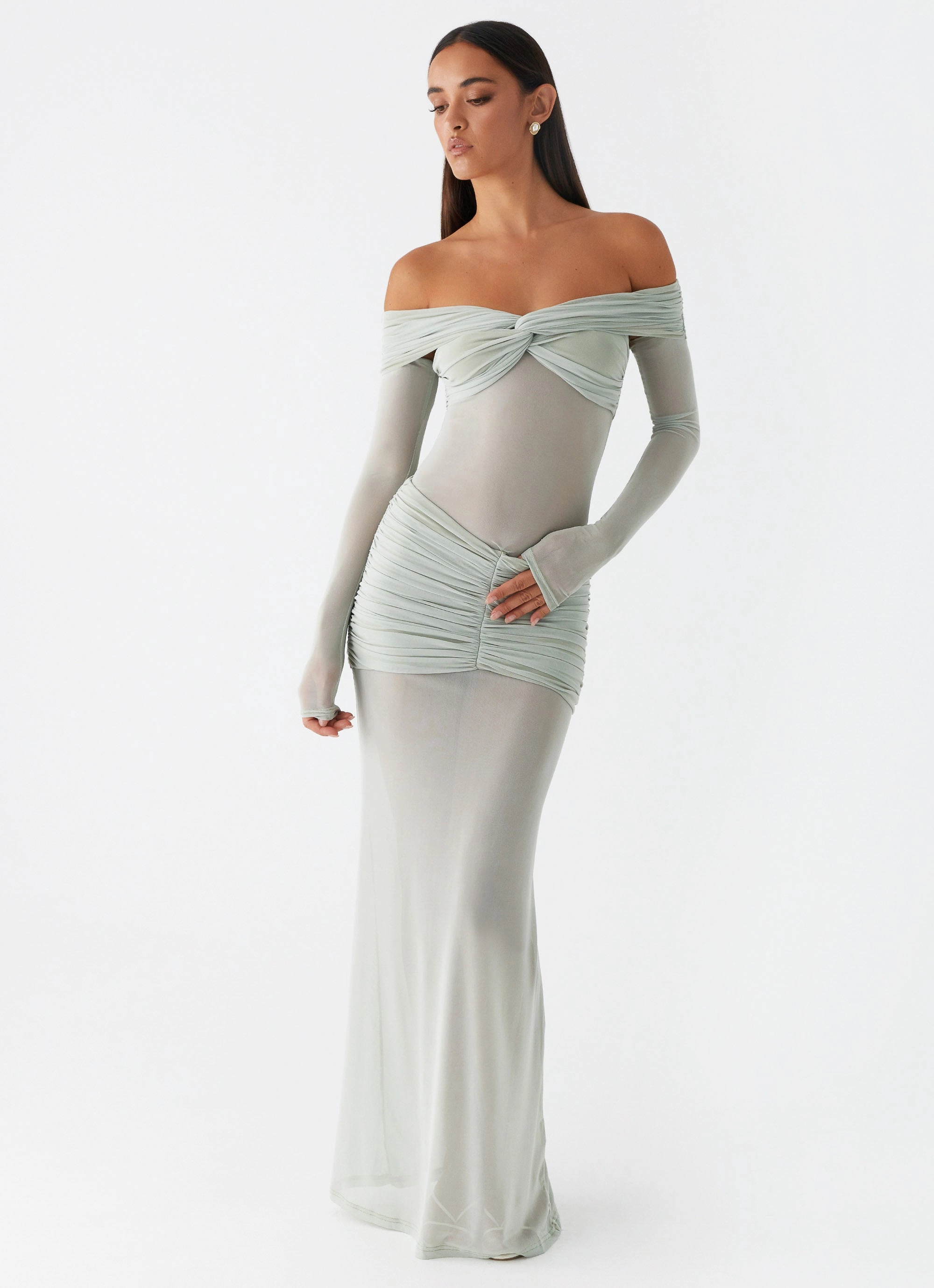 Mercy Maxi Dress - Sage Soft Contour