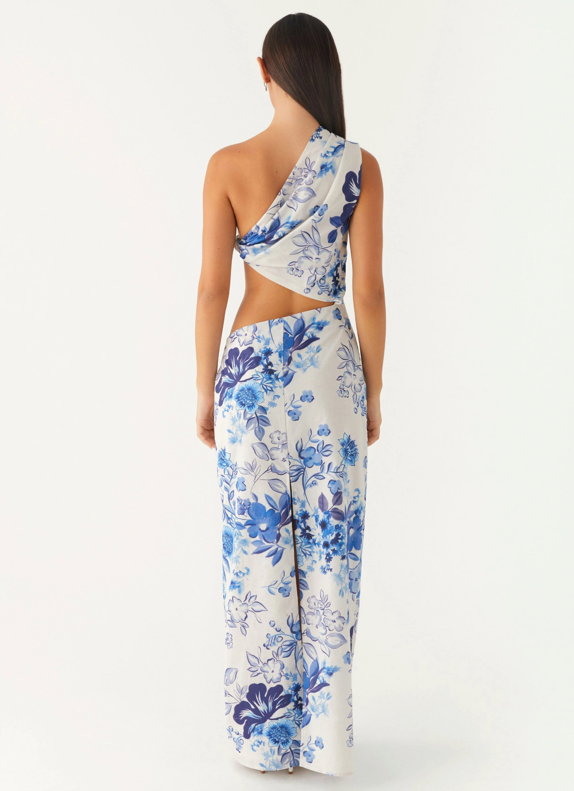 All Summer Long Maxi Dress - Serene Sky Floral Daily Form Timeless Design