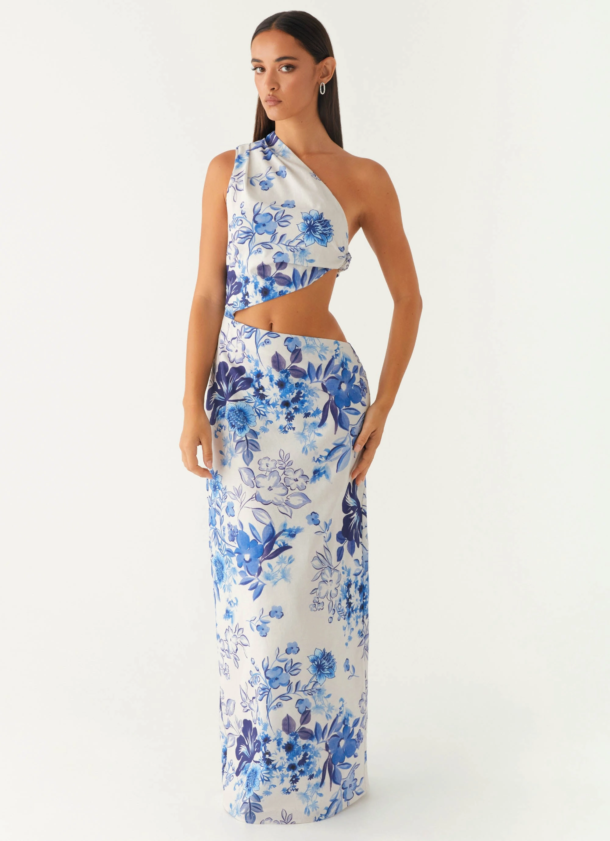 Timeless Wear All Summer Long Maxi Dress - Serene Sky Floral