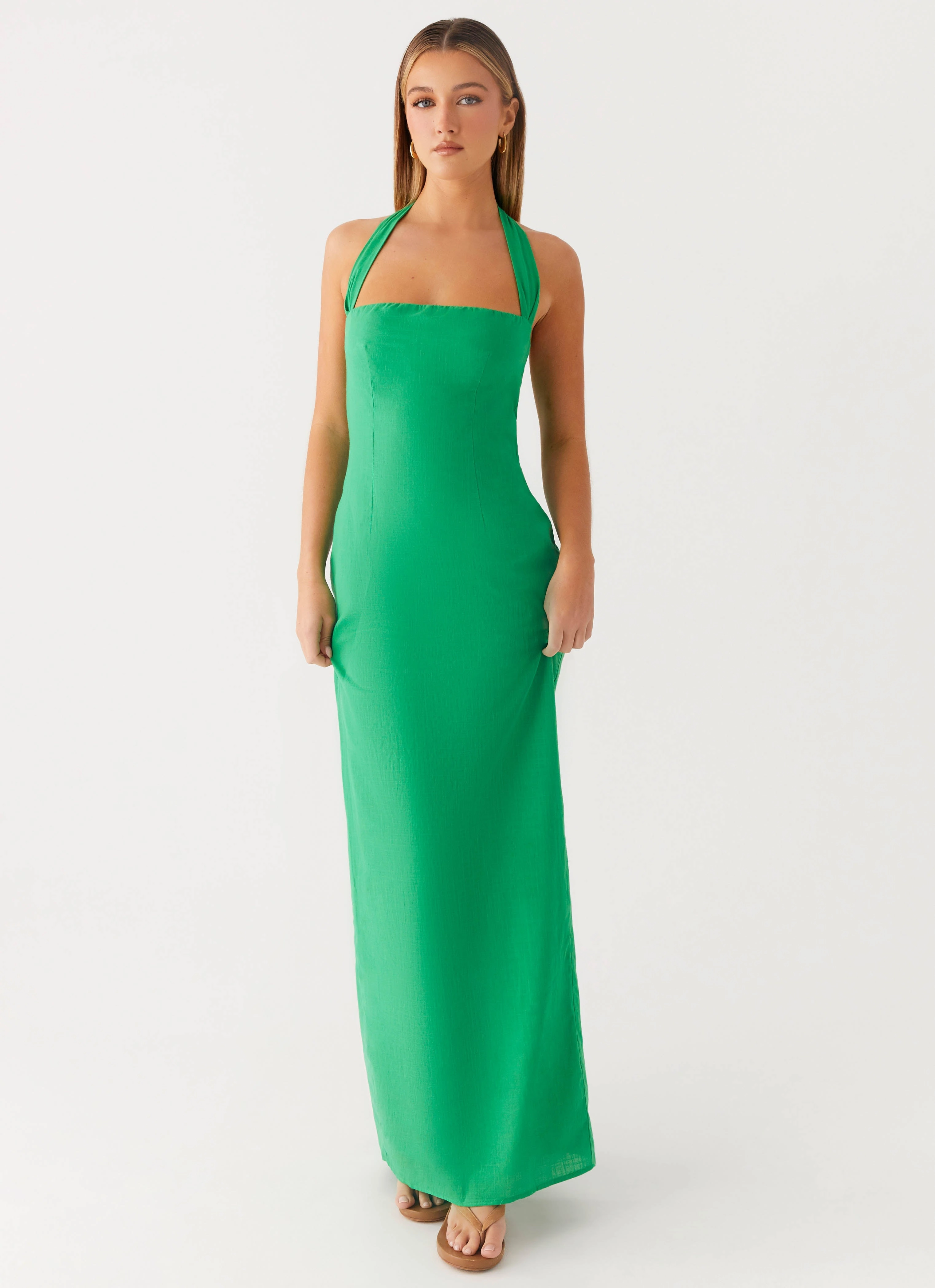 Fashionable Comfort Wear Daily Movement Allyse Maxi Dress - Cactus