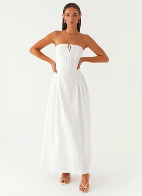 Burleigh Maxi Dress - Ivory Social Charm High-Fashion