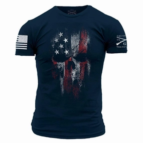 Versatile Wardrobe Piece Cozy Comfort American Reaper 2.0 T-Shirt - Midnight Navy
