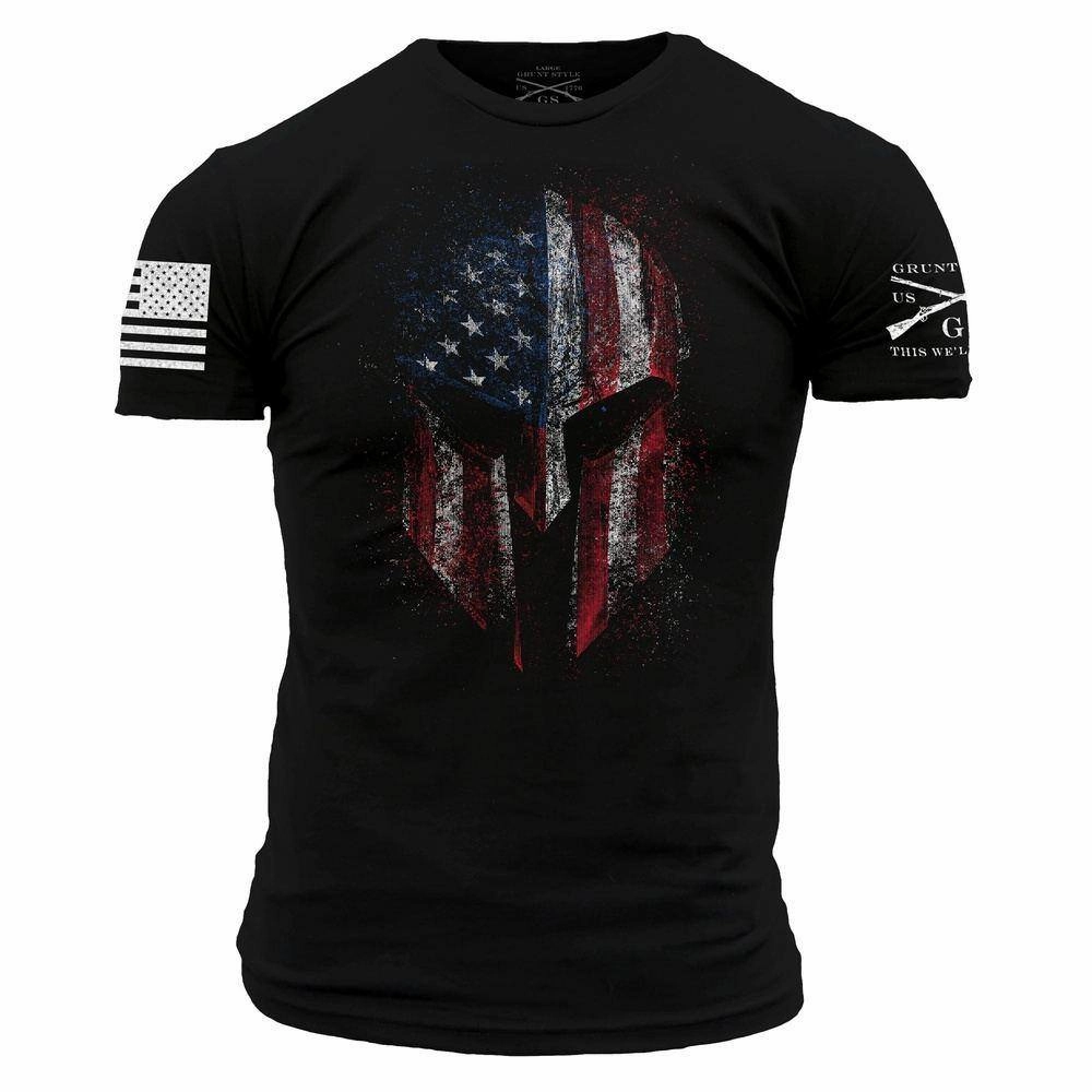 SunProtectionFabric American Spartan 2.0 T-Shirt - Black