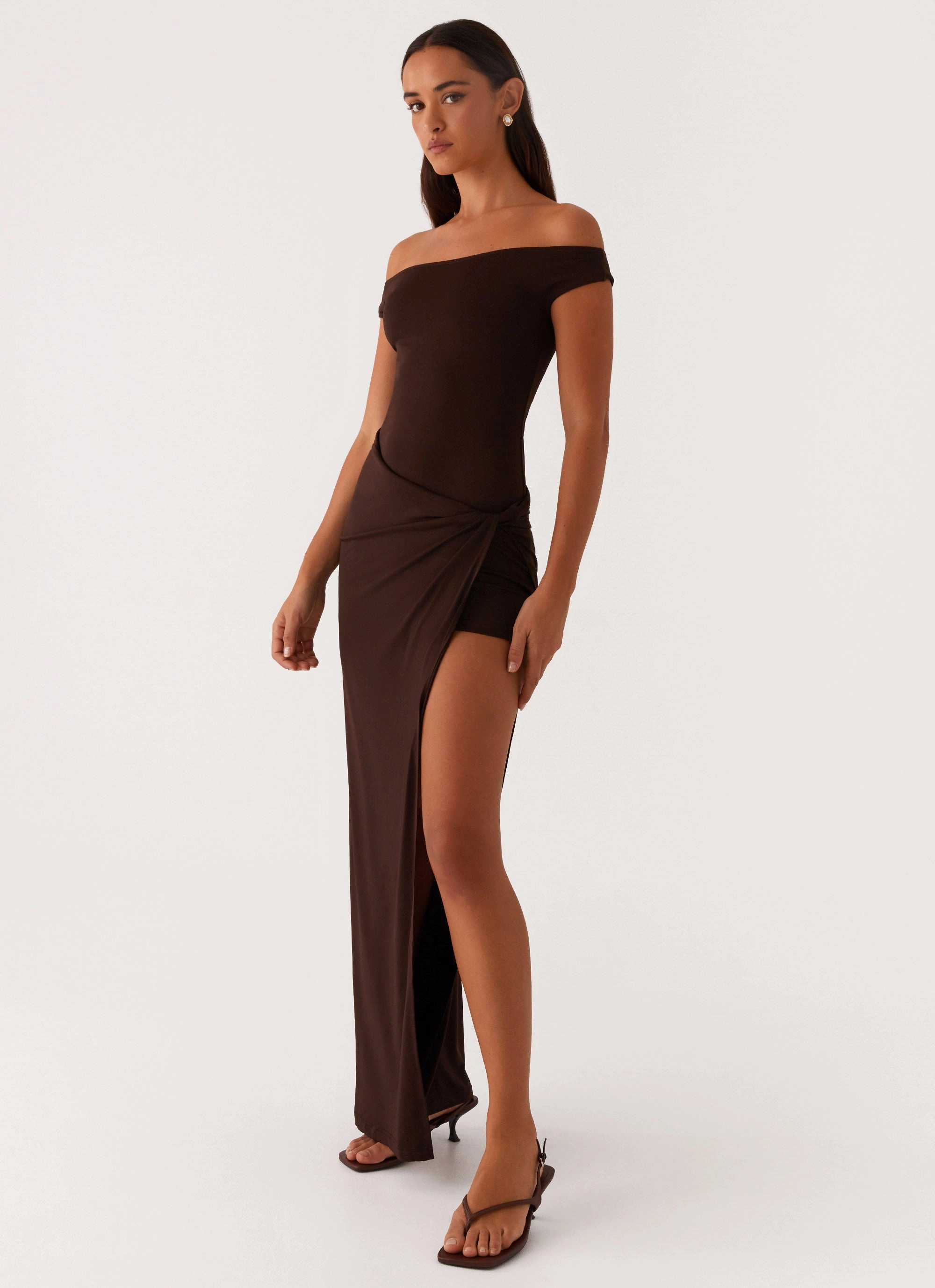 Comfy Style Amerie Maxi Dress - Chocolate