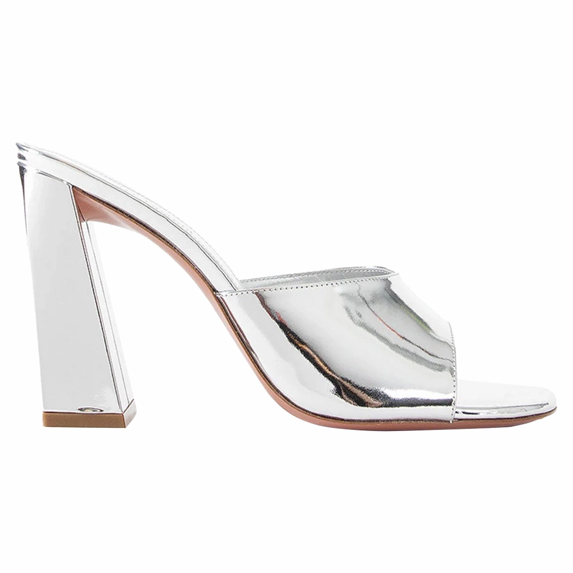 Compression Molded Base Indoor Comfort Amina Muaddi Brigitte 95 Mirror Mules