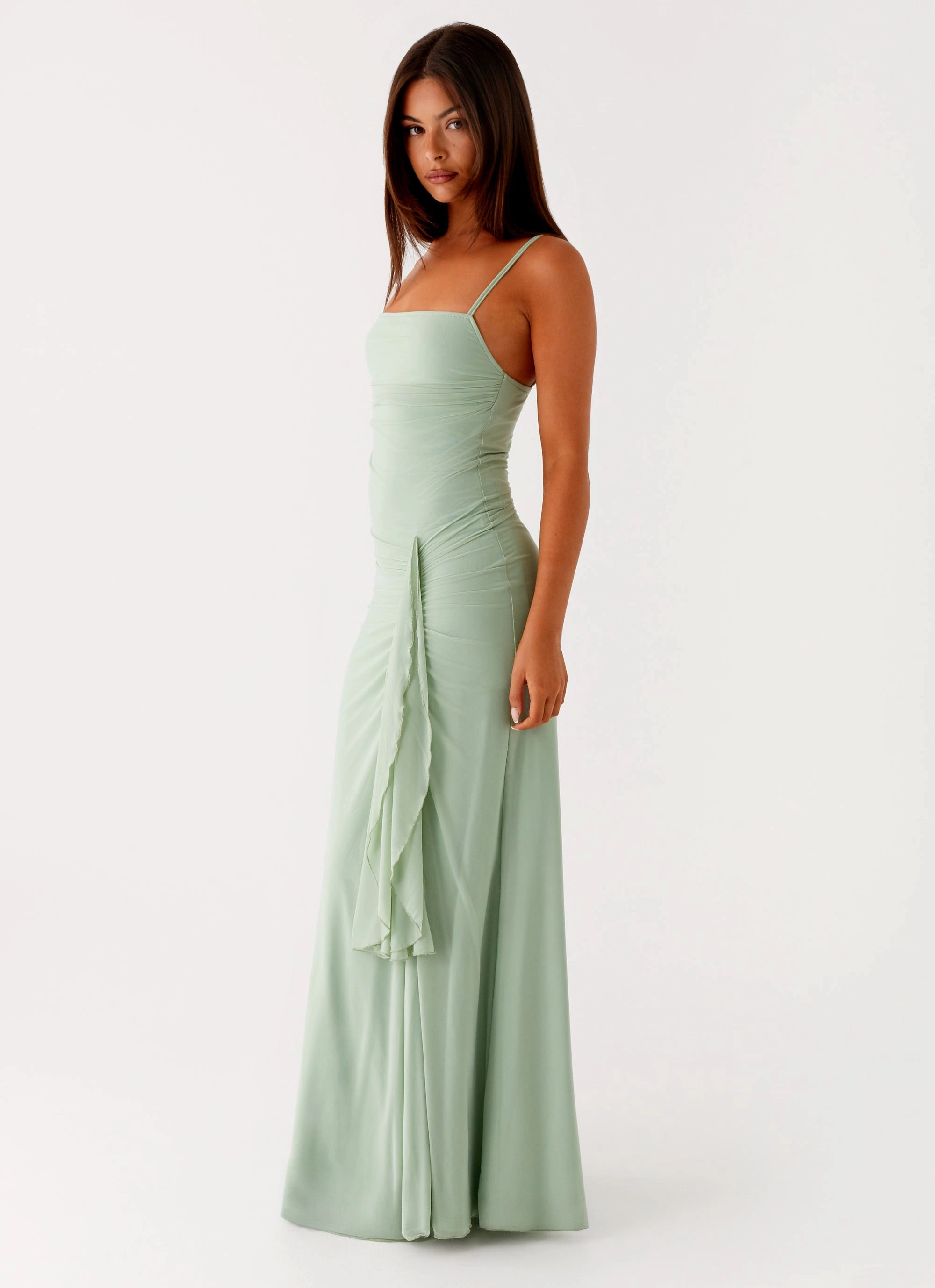 Unisex Option Comfortable and Fashionable Amphi Maxi Dress - Sage