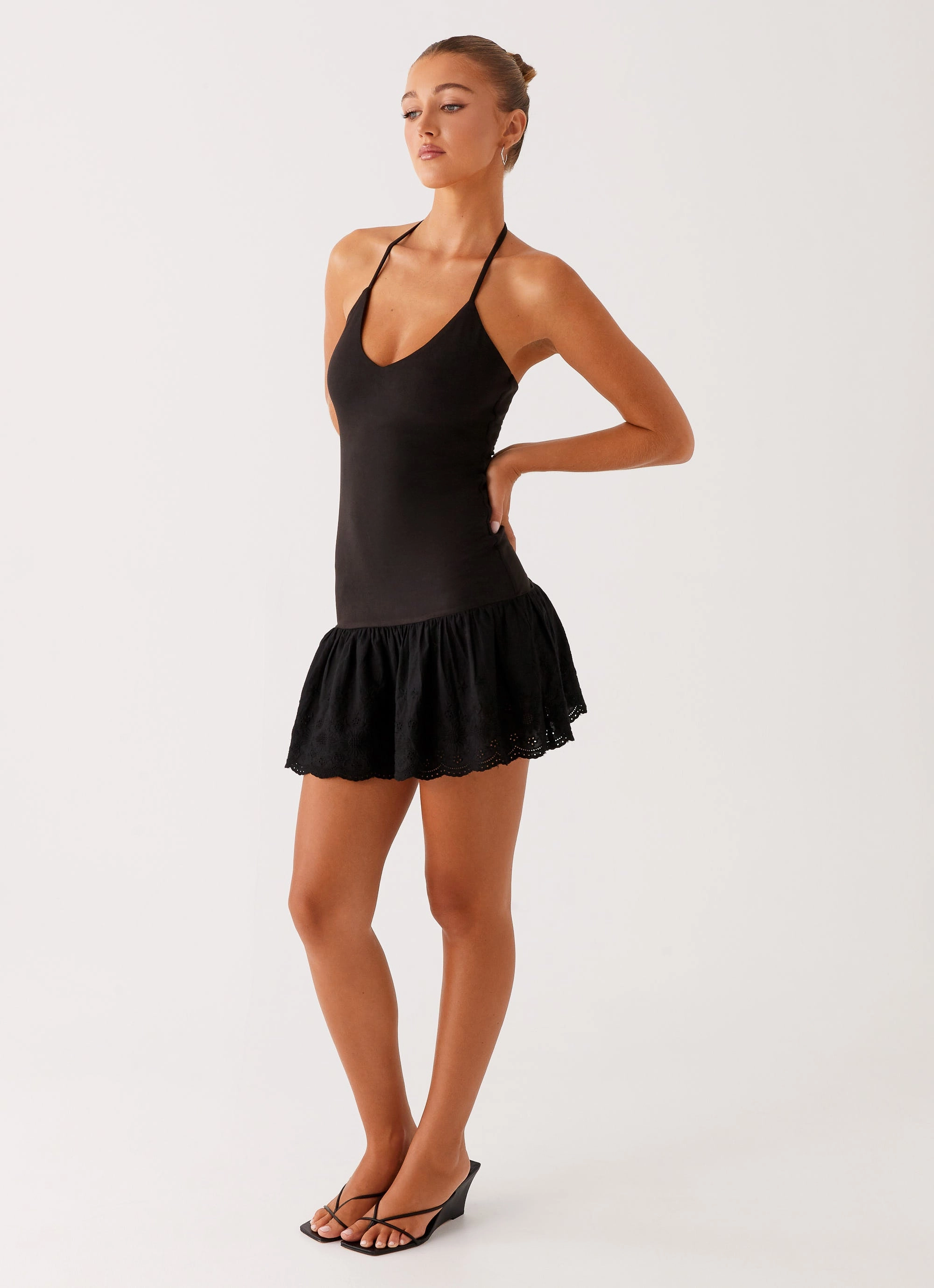 Smooth Design Amsterdam Mini Dress - Black