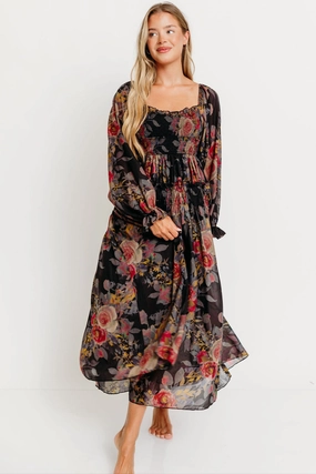Analise Blaine Maxi Dress in Black Color Glow Stylish Design