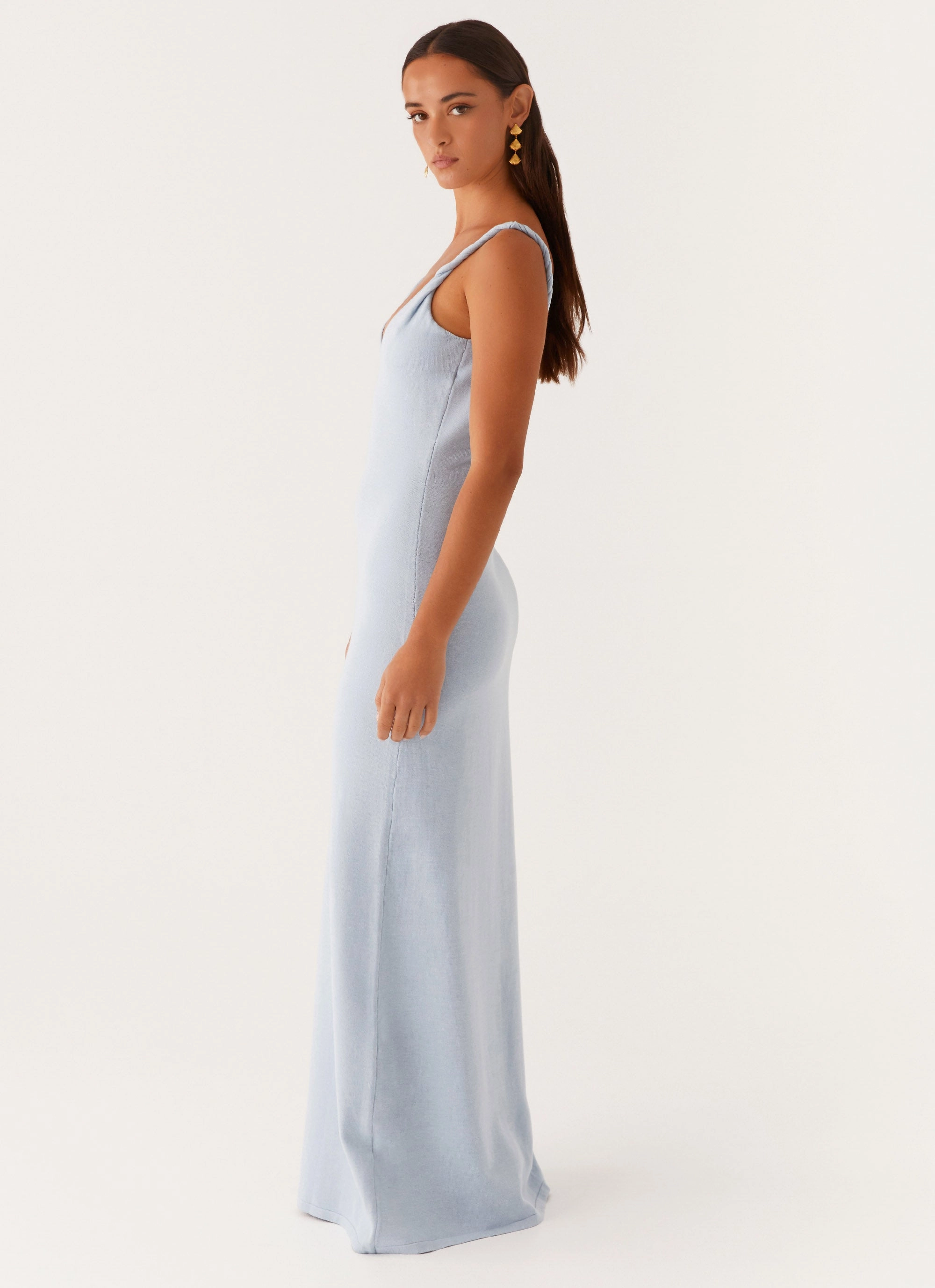 Anastasia Maxi Dress - Blue Comfy Comfort All Fit