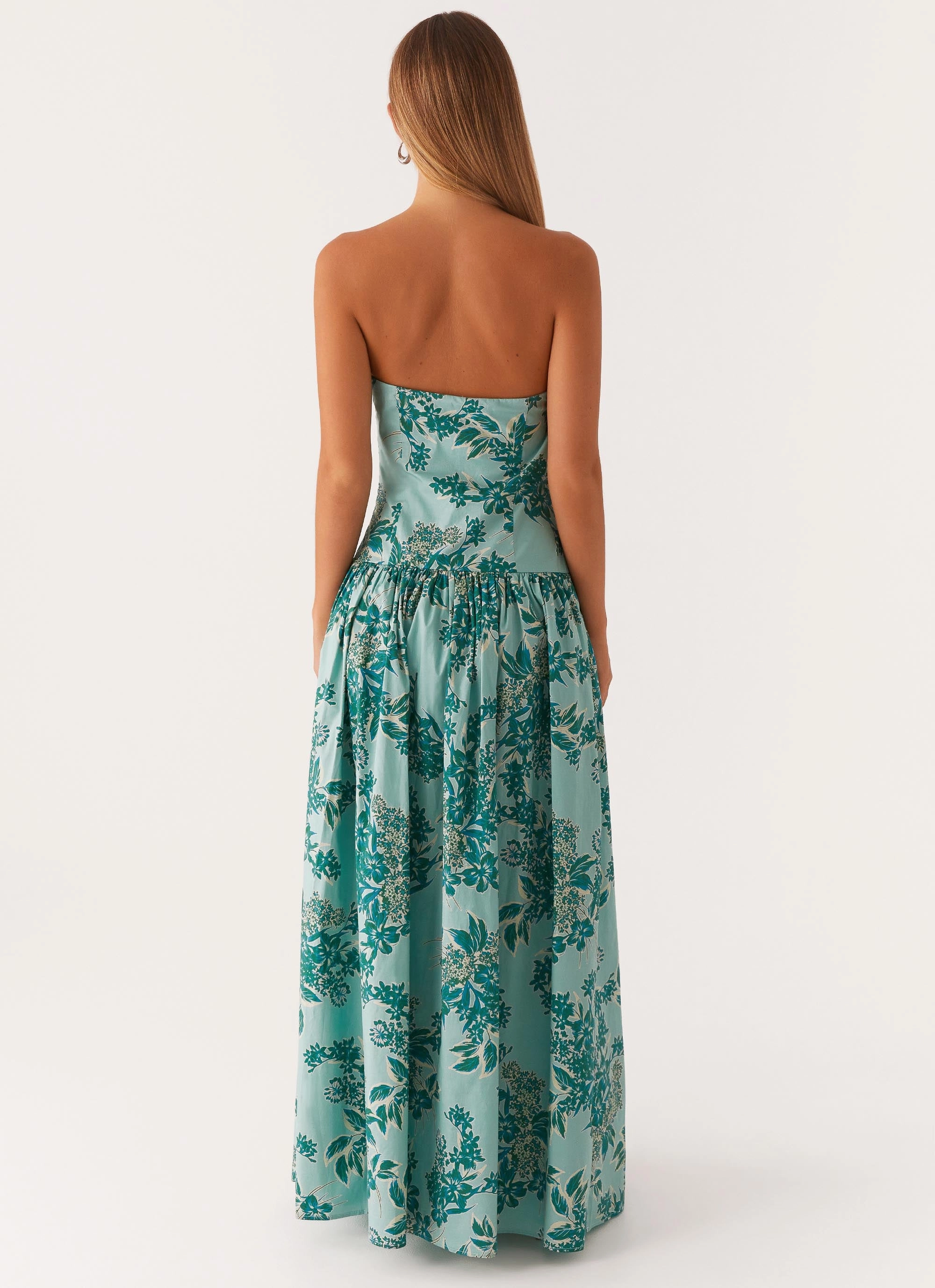 Andorra Maxi Dress - Cloud Nine Floral Work-Ready Look Dreamy Motion