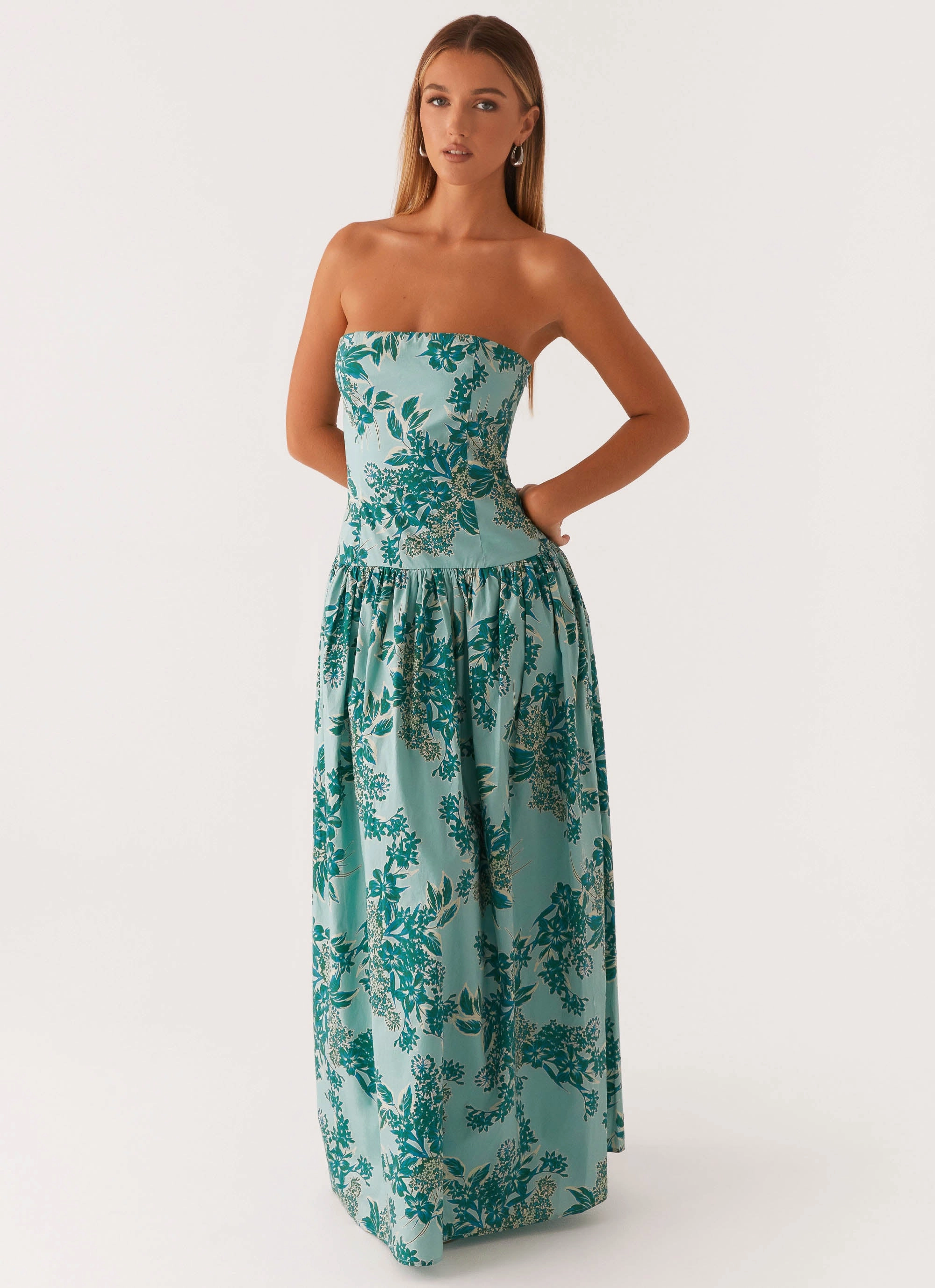 Andorra Maxi Dress - Cloud Nine Floral Light Drape