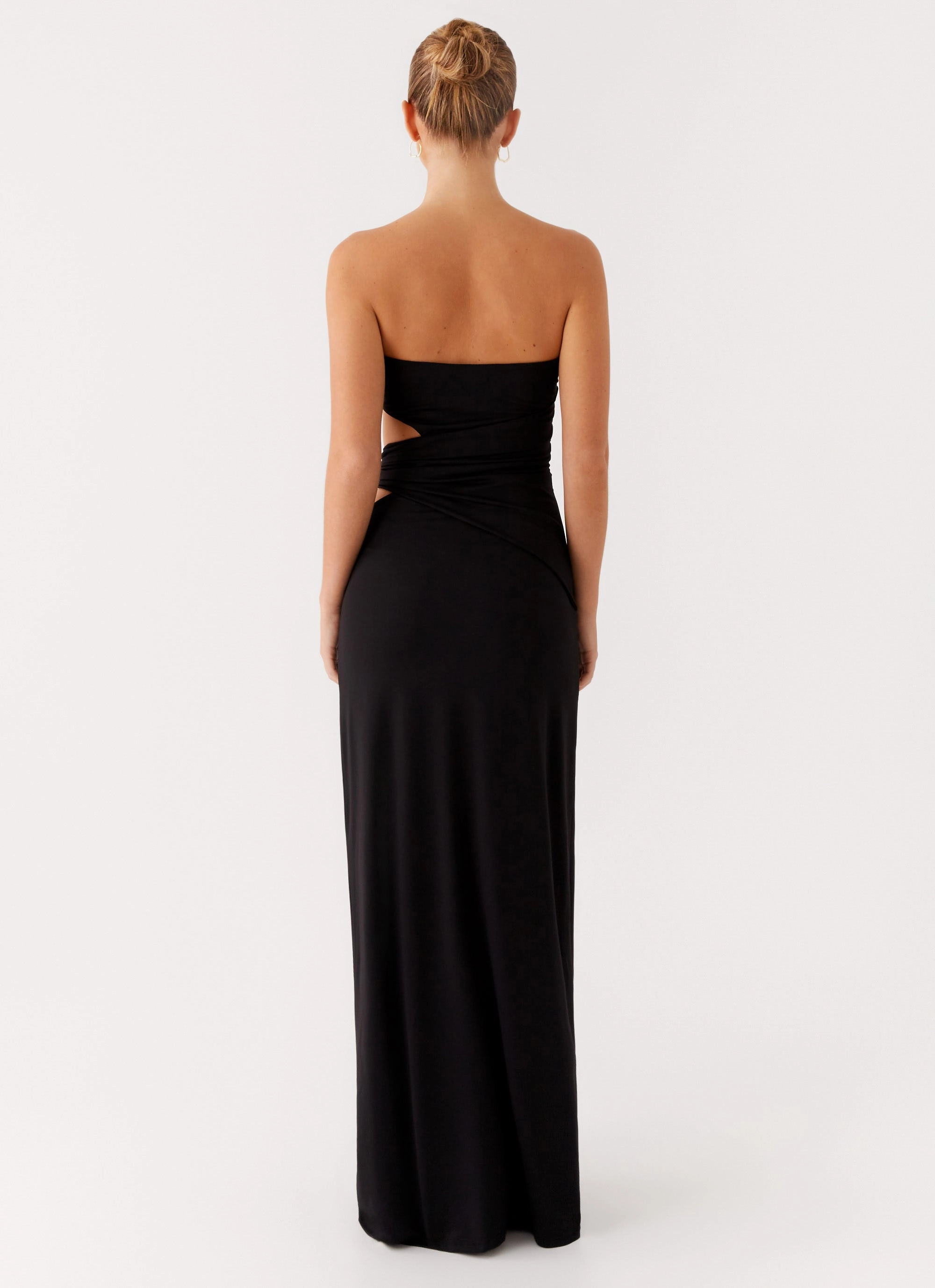 Festival-Ready Countryside-Style Anetta Maxi Dress - Black