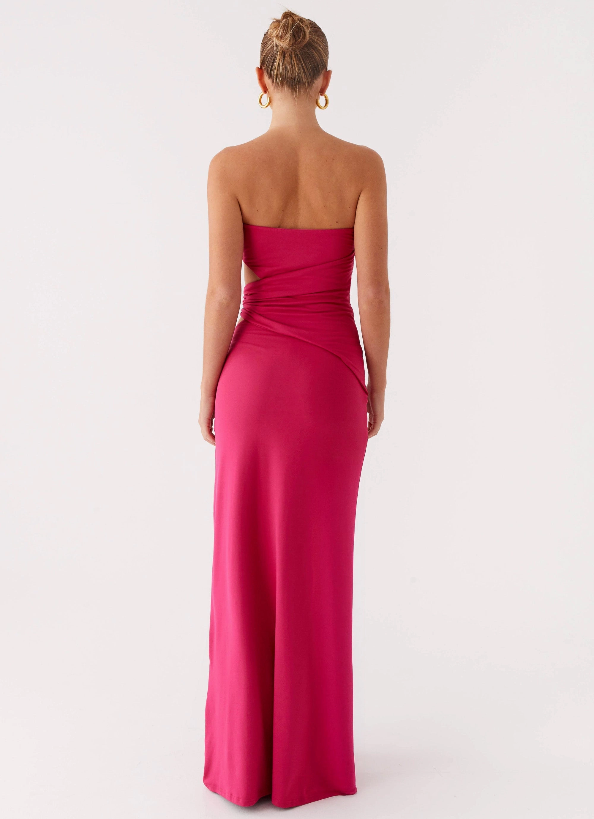 Joyful Look Statement Look Anetta Maxi Dress - Fuchsia