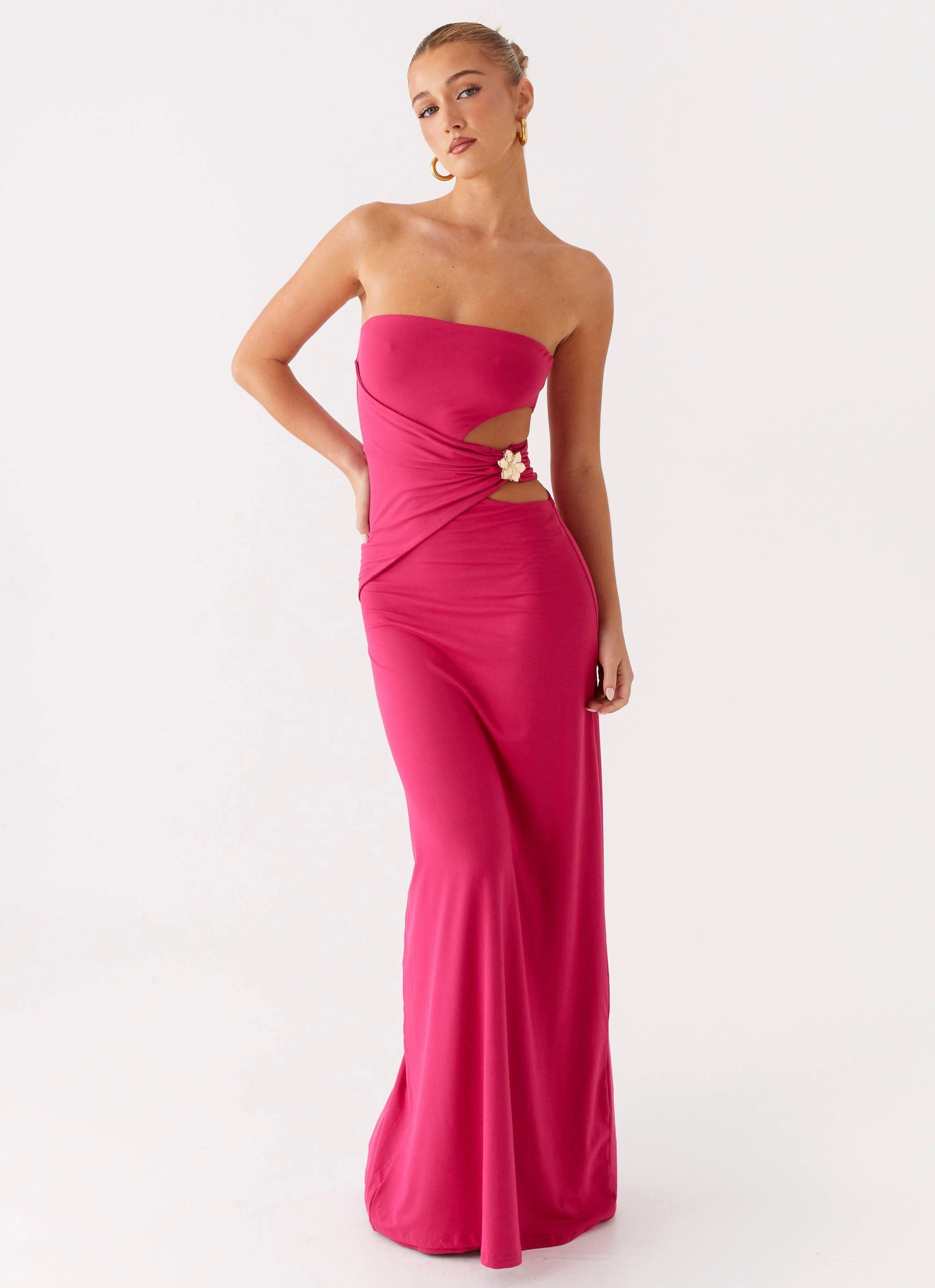 Chic Spirit Anetta Maxi Dress - Fuchsia
