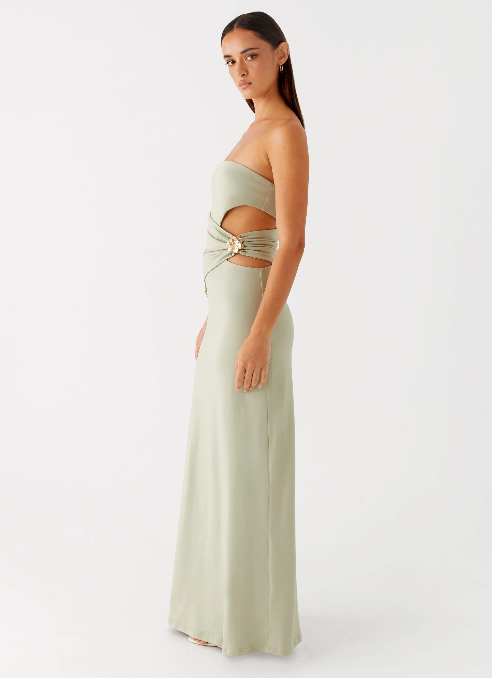 Anetta Maxi Dress - Sage Quiet Glow