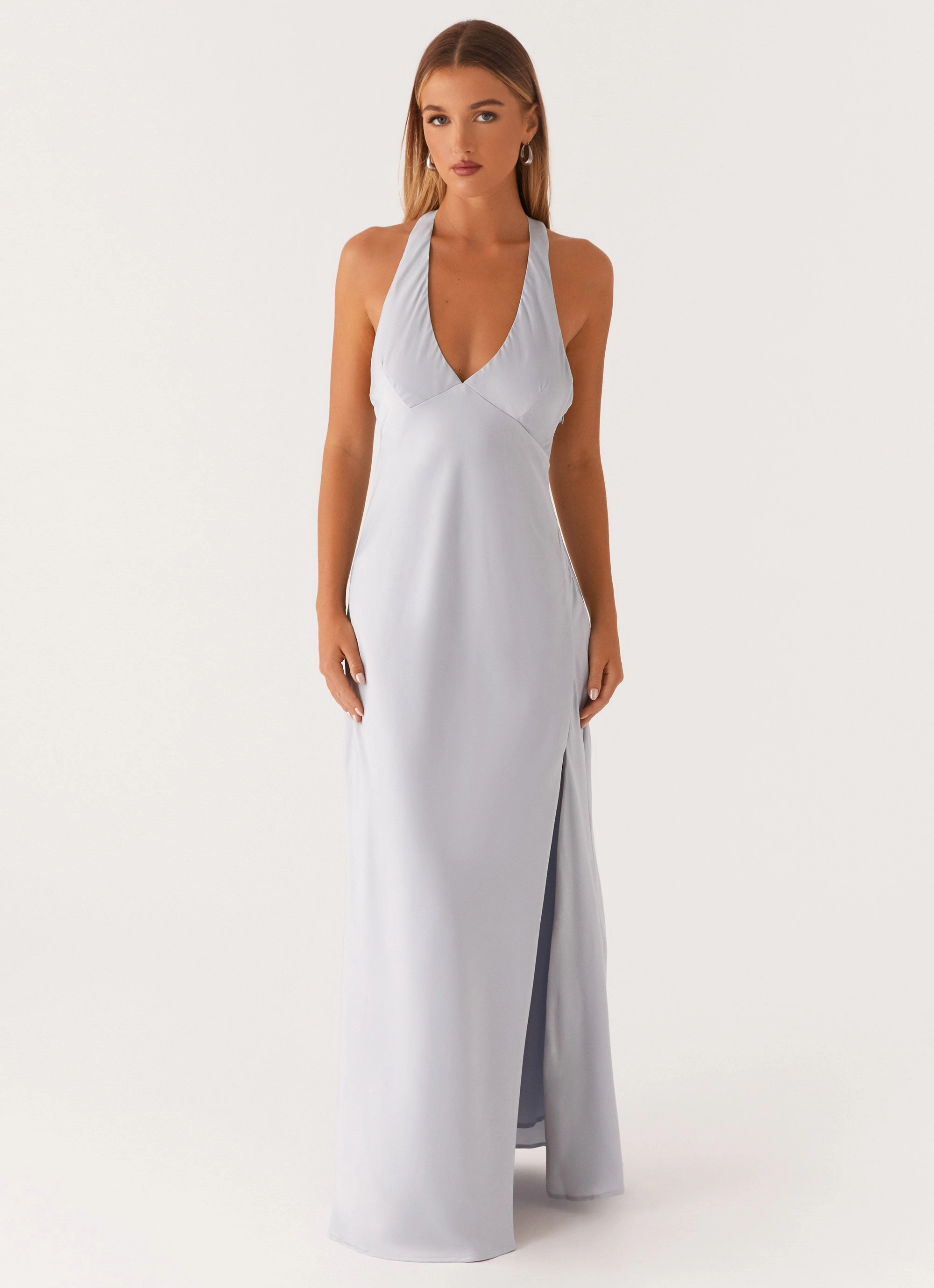 Elegant Finish Angie Maxi Dress - Blue