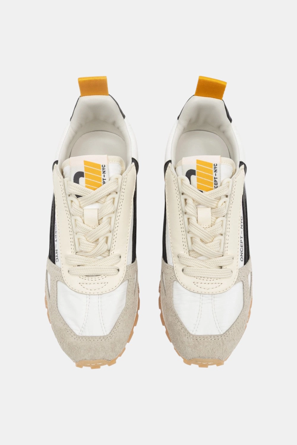 Narrow Toe Box One Piece Upper Design Oncept Toronto in White - Black