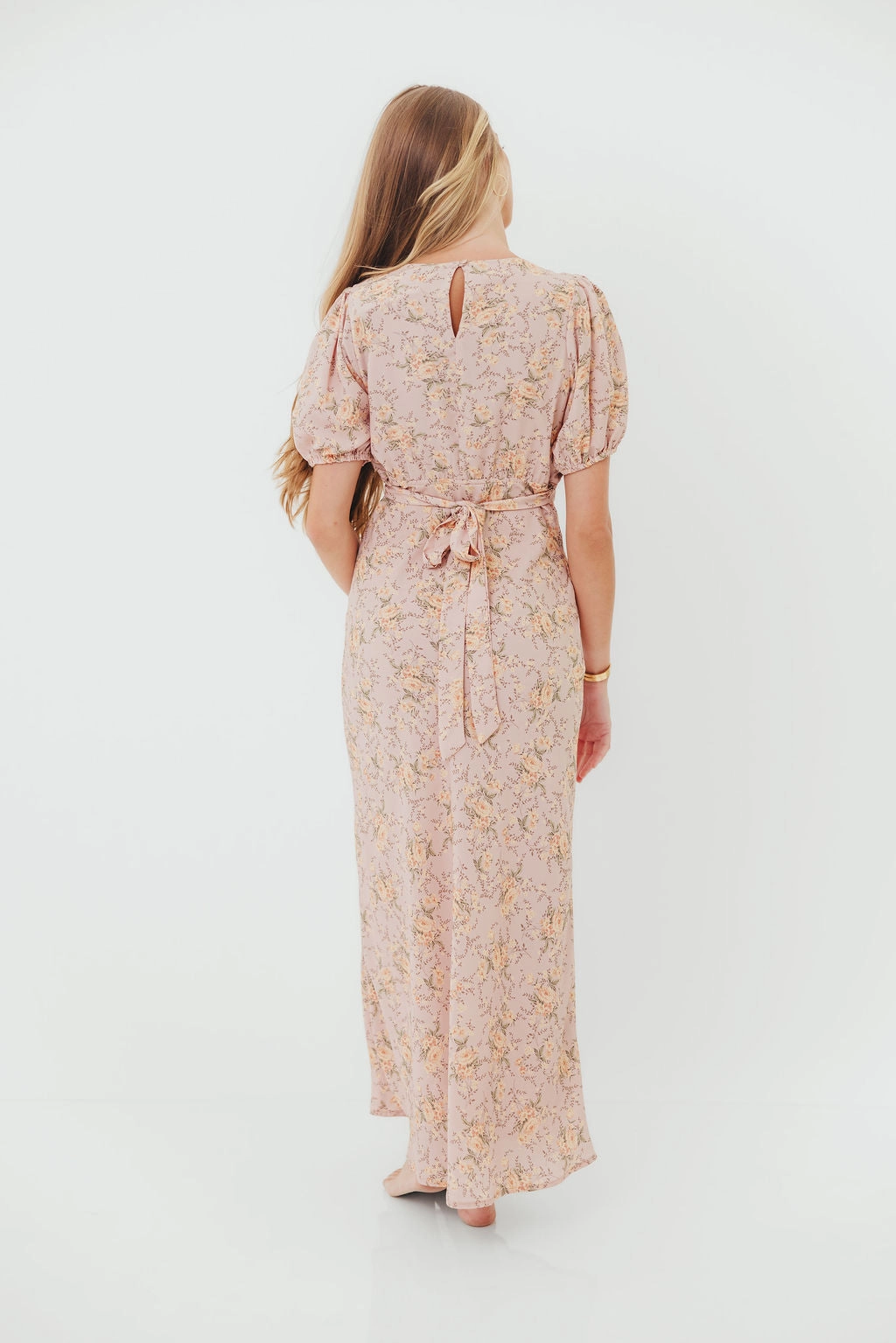 Annie Maxi Dress in Dusty Rose Countryside-Style Balanced feel