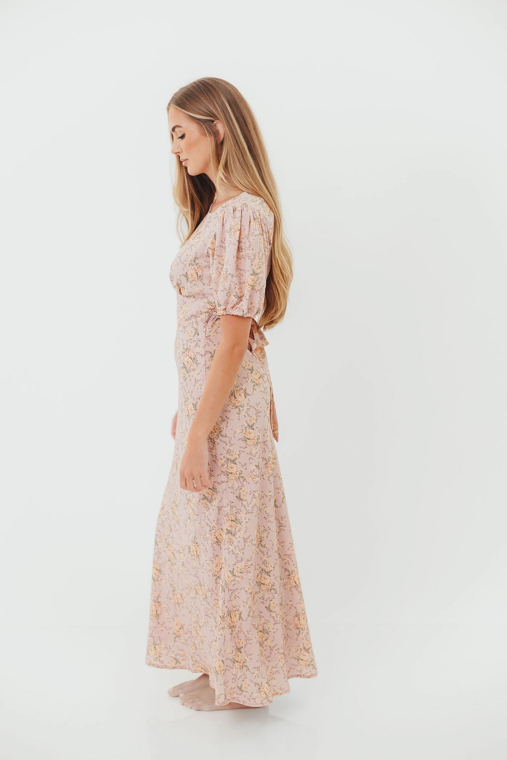 Flattering Design Wear Annie Maxi Dress in Dusty Rose