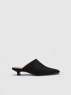 Women Sepino Suede Mules In Black Smooth inner lining
