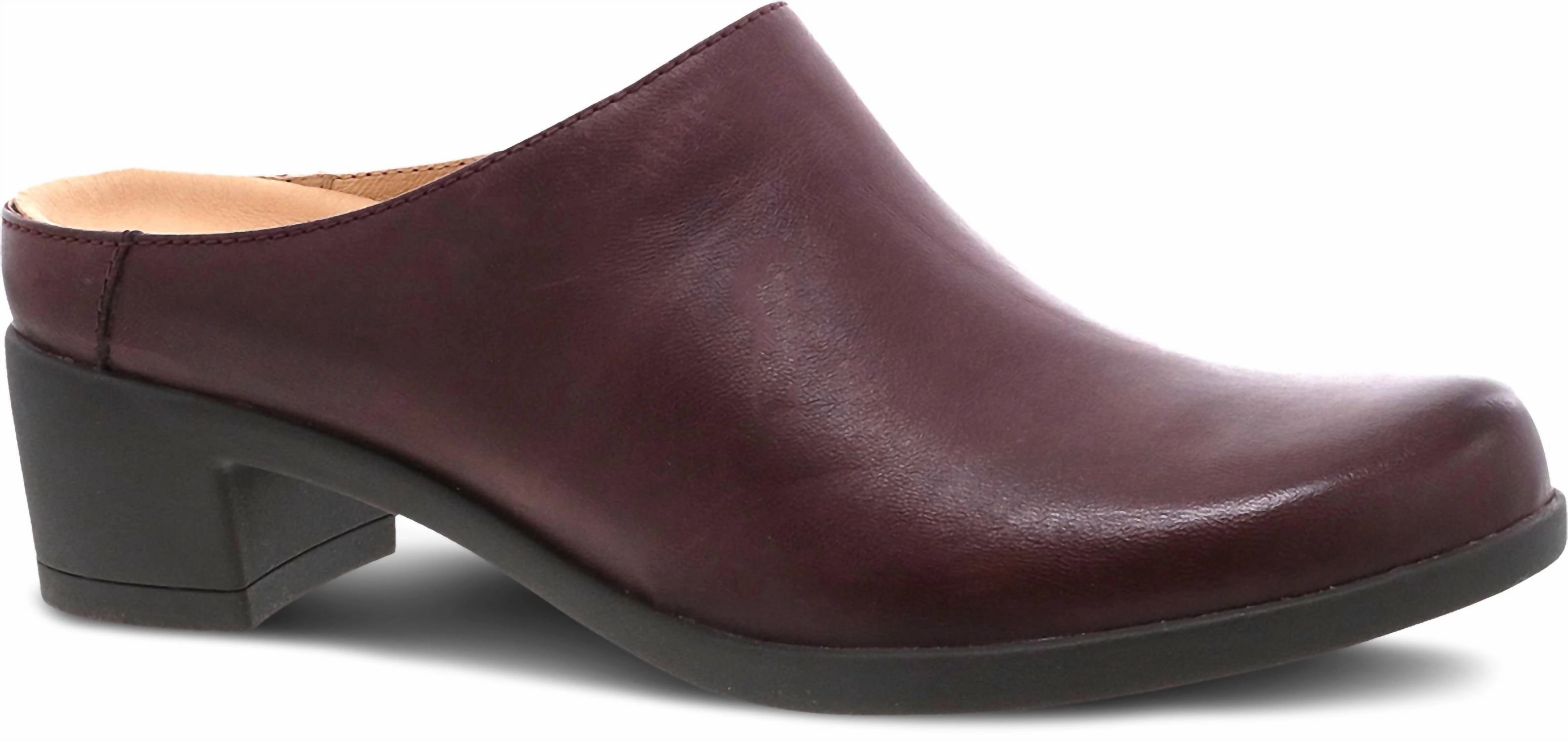 Phylon Midsole Reliable Quality Women Carrie Burnished Nubuck Clogs In Wine
