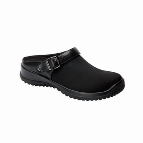 High Comfort Airflow Optimized Design Women's Savannah Clogs In Black Stretch
