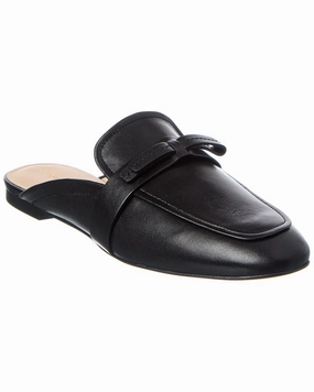 Cozy Travel Stuart Weitzman Emma Bow Leather Mule